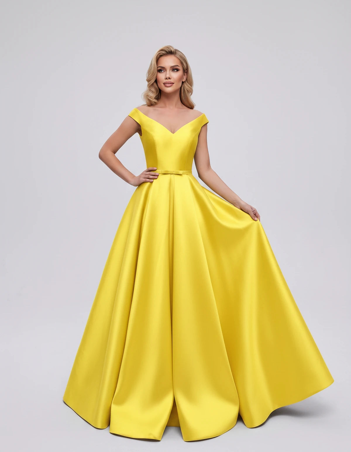 Ramona Maxi Dress — Yellow | SKU: SD-01717-yellow-2,SD-01717-yellow-4,SD-01717-yellow-6,SD-01717-yellow-8,SD-01717-yellow-10,SD-01717-yellow-12,SD-01717-yellow-14,SD-01717-yellow-16,SD-01717-yellow-16W,SD-01717-yellow-18W,SD-01717-yellow-20W,SD-01717-yellow-22W