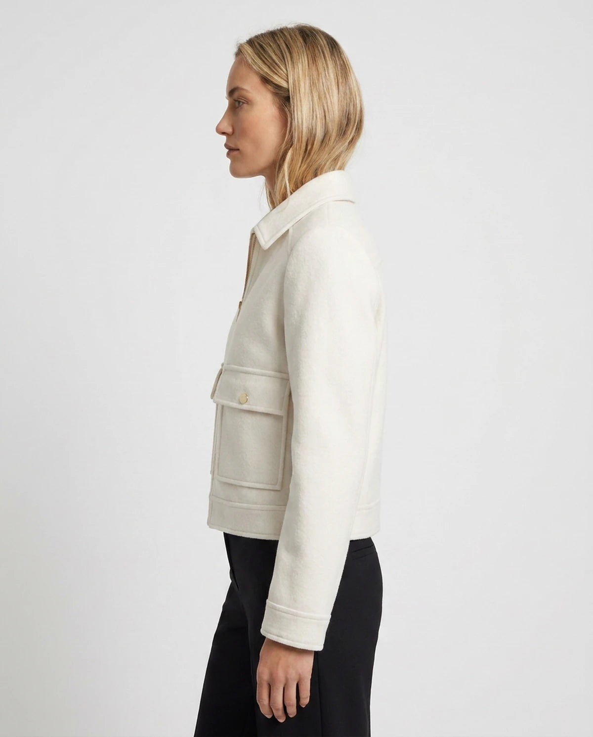Renata Coat — White | SKU: SD-61856-white-XS,SD-61856-white-S,SD-61856-white-M,SD-61856-white-L
