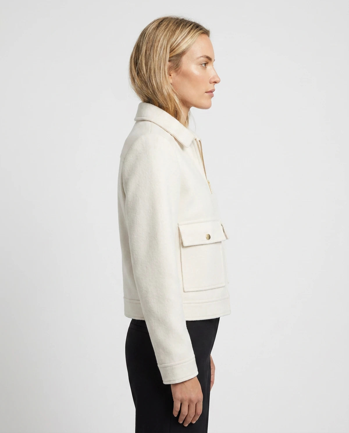 Renata Coat — White | SKU: SD-61856-white-XS,SD-61856-white-S,SD-61856-white-M,SD-61856-white-L