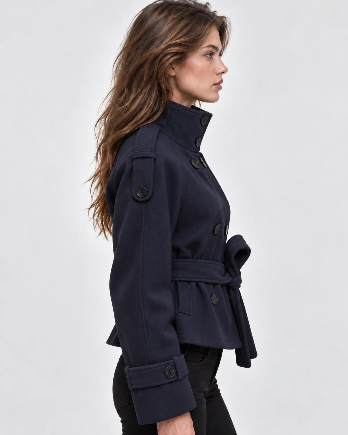 Salvia Coat — Navy | SKU: SD-73094-navy-XS,SD-73094-navy-S,SD-73094-navy-M,SD-73094-navy-L