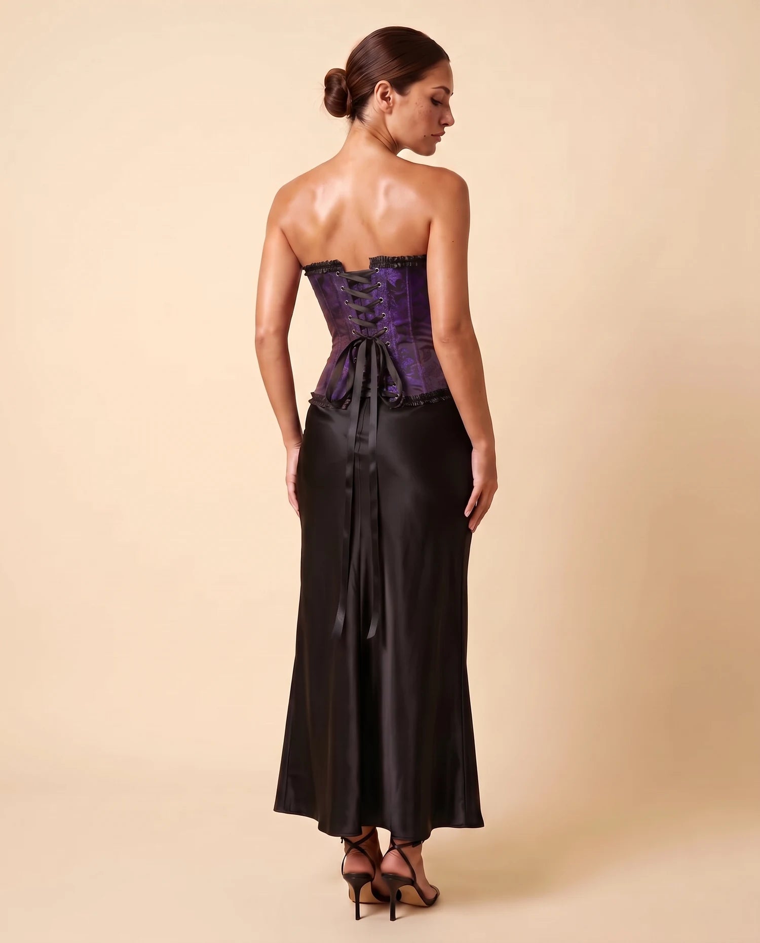Serafina Corset Top Purple 06-back