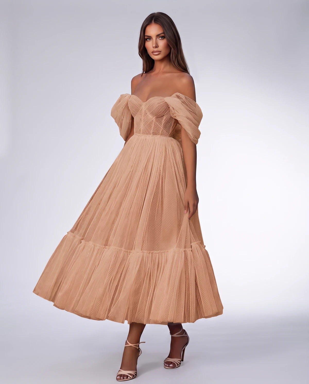 Severine Midi Dresses — Fresh Pink