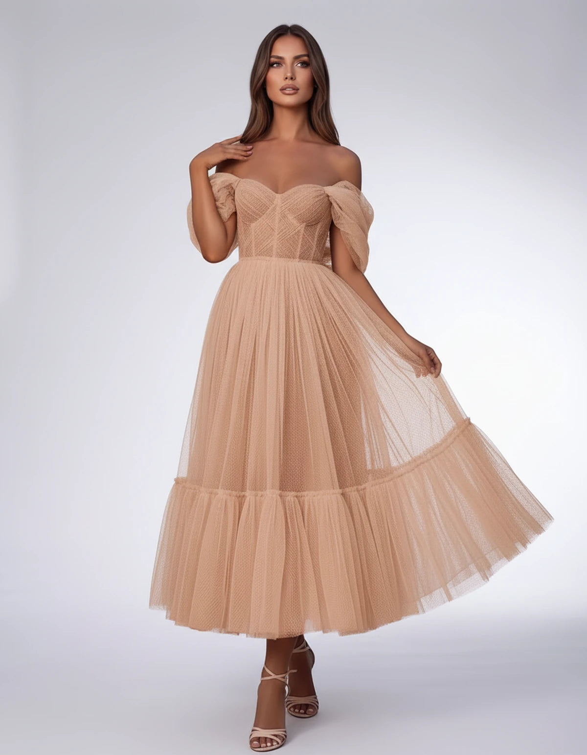 Severine Midi Dresses — Fresh Pink | SKU: SD-31681-freshpink-2,SD-31681-freshpink-4,SD-31681-freshpink-6,SD-31681-freshpink-8,SD-31681-freshpink-10,SD-31681-freshpink-12,SD-31681-freshpink-14,SD-31681-freshpink-16,SD-31681-freshpink-16W,SD-31681-freshpink-18W,SD-31681-freshpink-20W,SD-31681-freshpink-22W