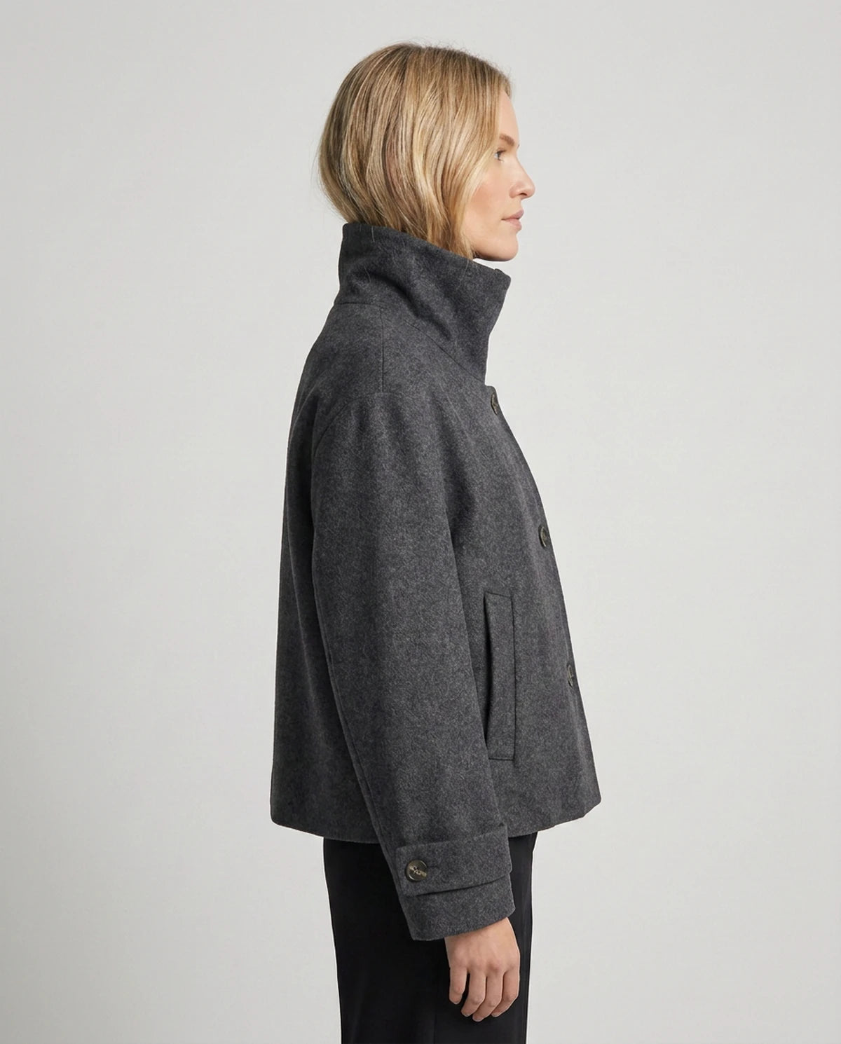 Sidonie Coat — Gray | SKU: SD-11311-gray-XS,SD-11311-gray-S,SD-11311-gray-M,SD-11311-gray-L