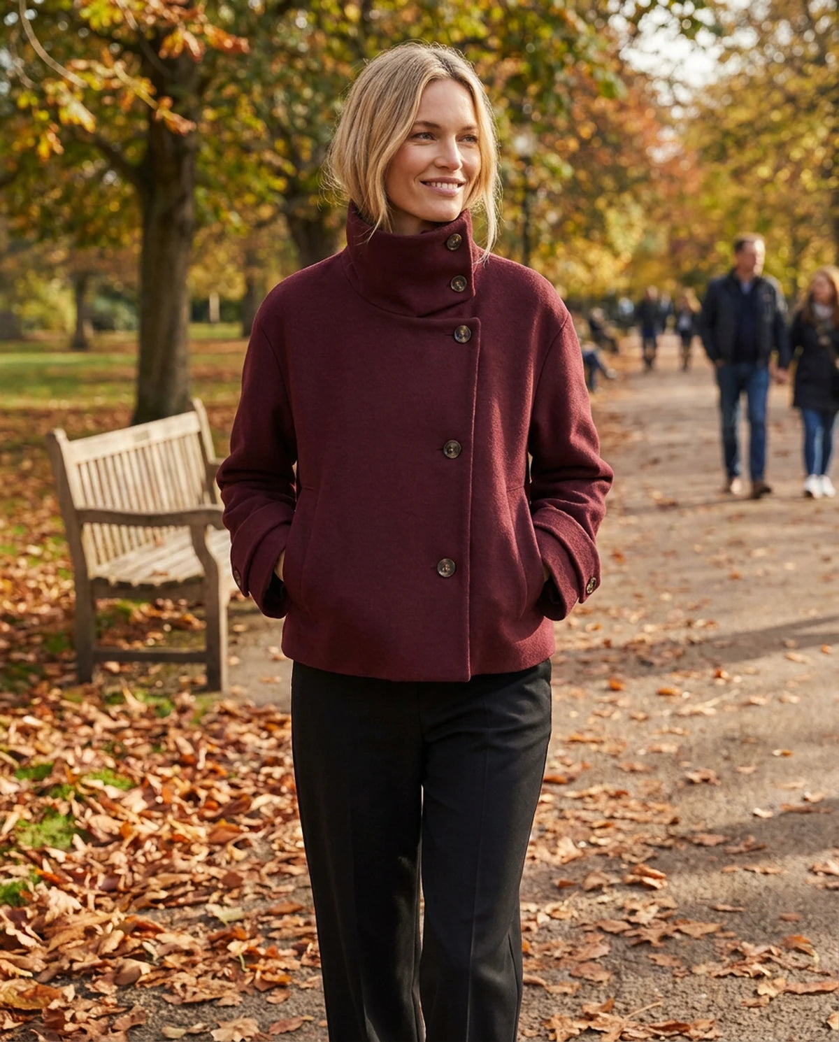 Sidonie Coat — Red | SKU: SD-11311-red-XS,SD-11311-red-S,SD-11311-red-M,SD-11311-red-L