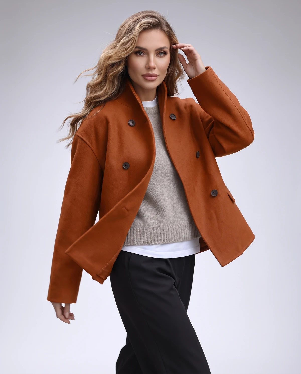 Solaine Dress — Brown | SKU: SD-78797-brown-XS,SD-78797-brown-S,SD-78797-brown-M,SD-78797-brown-L,SD-78797-brown-XL,SD-78797-brown-2XL
