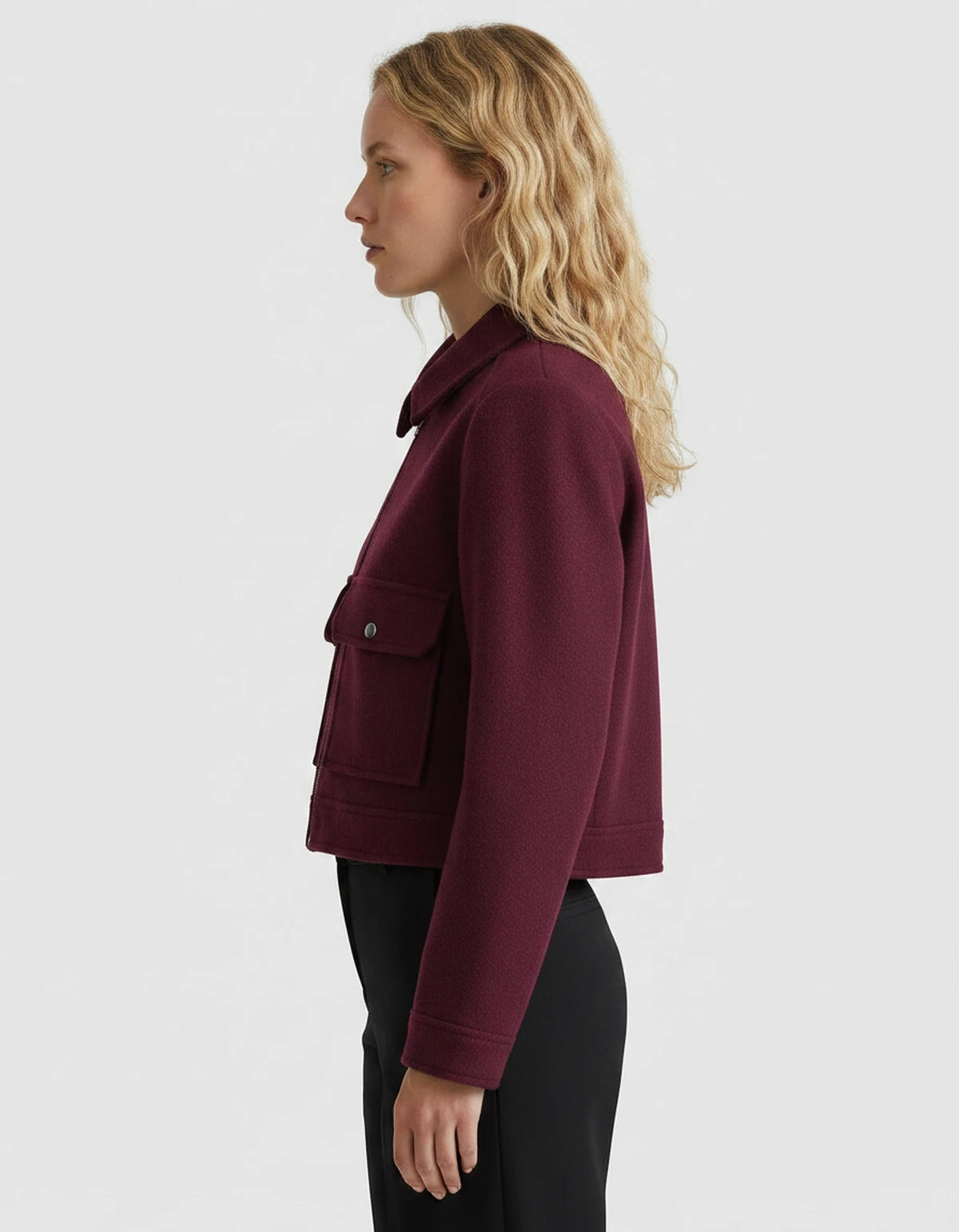 Solstice Coat — Burgundy | SKU: SD-90967-burgundy-XS,SD-90967-burgundy-S,SD-90967-burgundy-M,SD-90967-burgundy-L,SD-90967-burgundy-XL