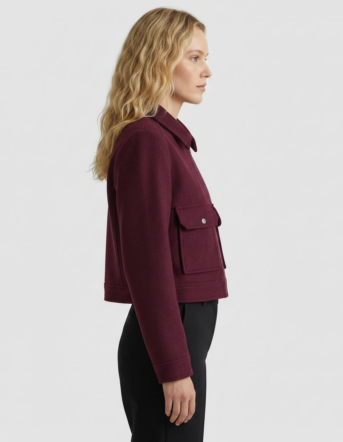 Solstice Coat — Burgundy | SKU: SD-90967-burgundy-XS,SD-90967-burgundy-S,SD-90967-burgundy-M,SD-90967-burgundy-L,SD-90967-burgundy-XL