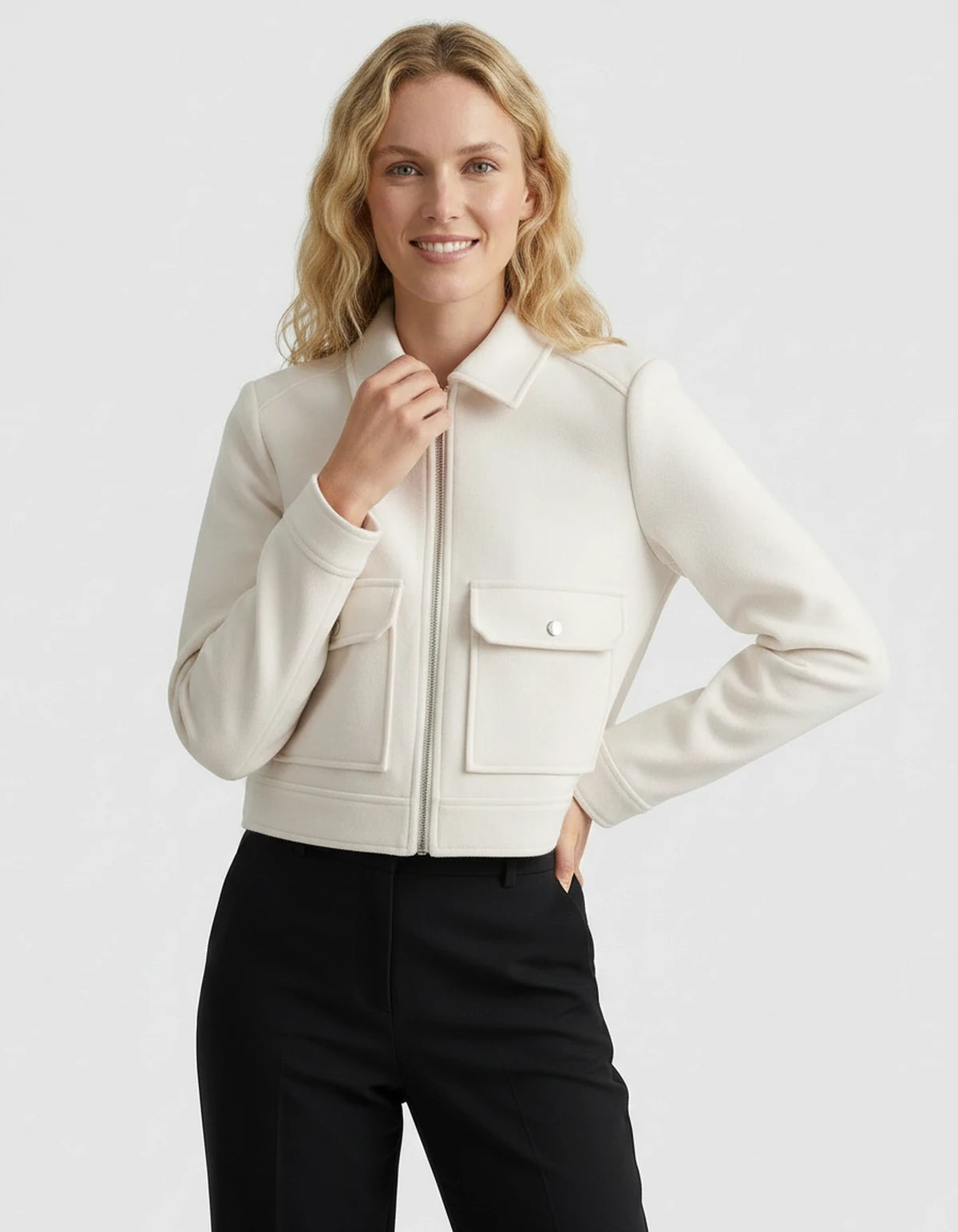 Solstice Coat — White | SKU: SD-90967-white-XS,SD-90967-white-S,SD-90967-white-M,SD-90967-white-L,SD-90967-white-XL