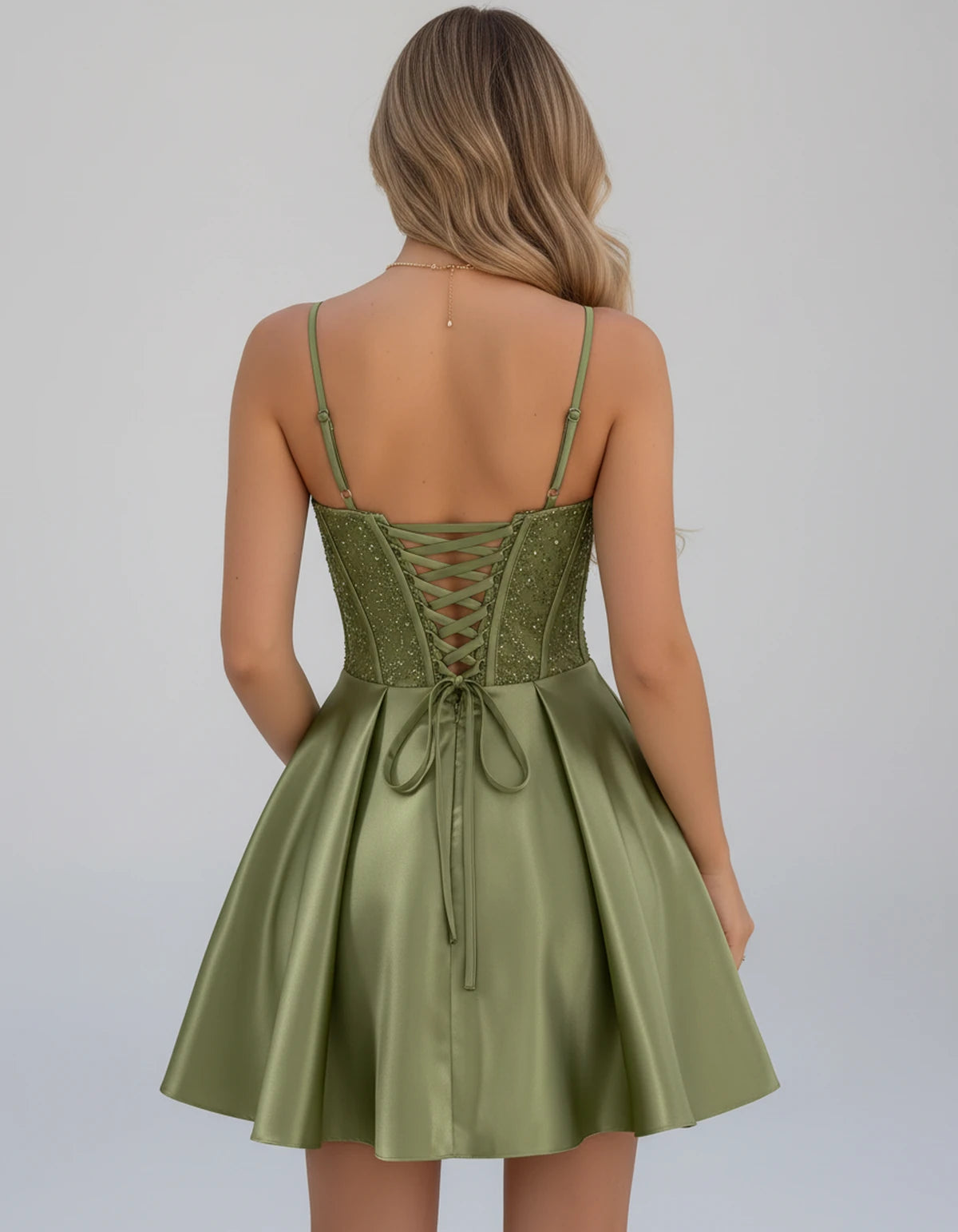 Sorbonne Mini Dress — Dusty Sage | SKU: SD-93312-dustysage-2,SD-93312-dustysage-4,SD-93312-dustysage-6,SD-93312-dustysage-8,SD-93312-dustysage-10,SD-93312-dustysage-12,SD-93312-dustysage-14,SD-93312-dustysage-16,SD-93312-dustysage-16W,SD-93312-dustysage-18W,SD-93312-dustysage-20W,SD-93312-dustysage-22W
