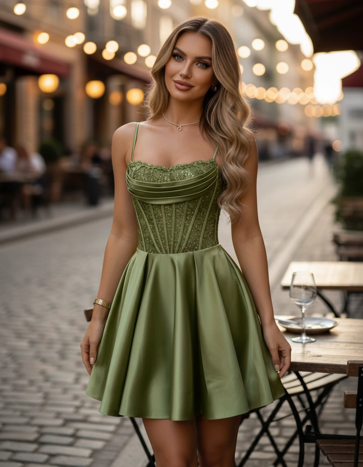 Sorbonne Mini Dress — Dusty Sage | SKU: SD-93312-dustysage-2,SD-93312-dustysage-4,SD-93312-dustysage-6,SD-93312-dustysage-8,SD-93312-dustysage-10,SD-93312-dustysage-12,SD-93312-dustysage-14,SD-93312-dustysage-16,SD-93312-dustysage-16W,SD-93312-dustysage-18W,SD-93312-dustysage-20W,SD-93312-dustysage-22W