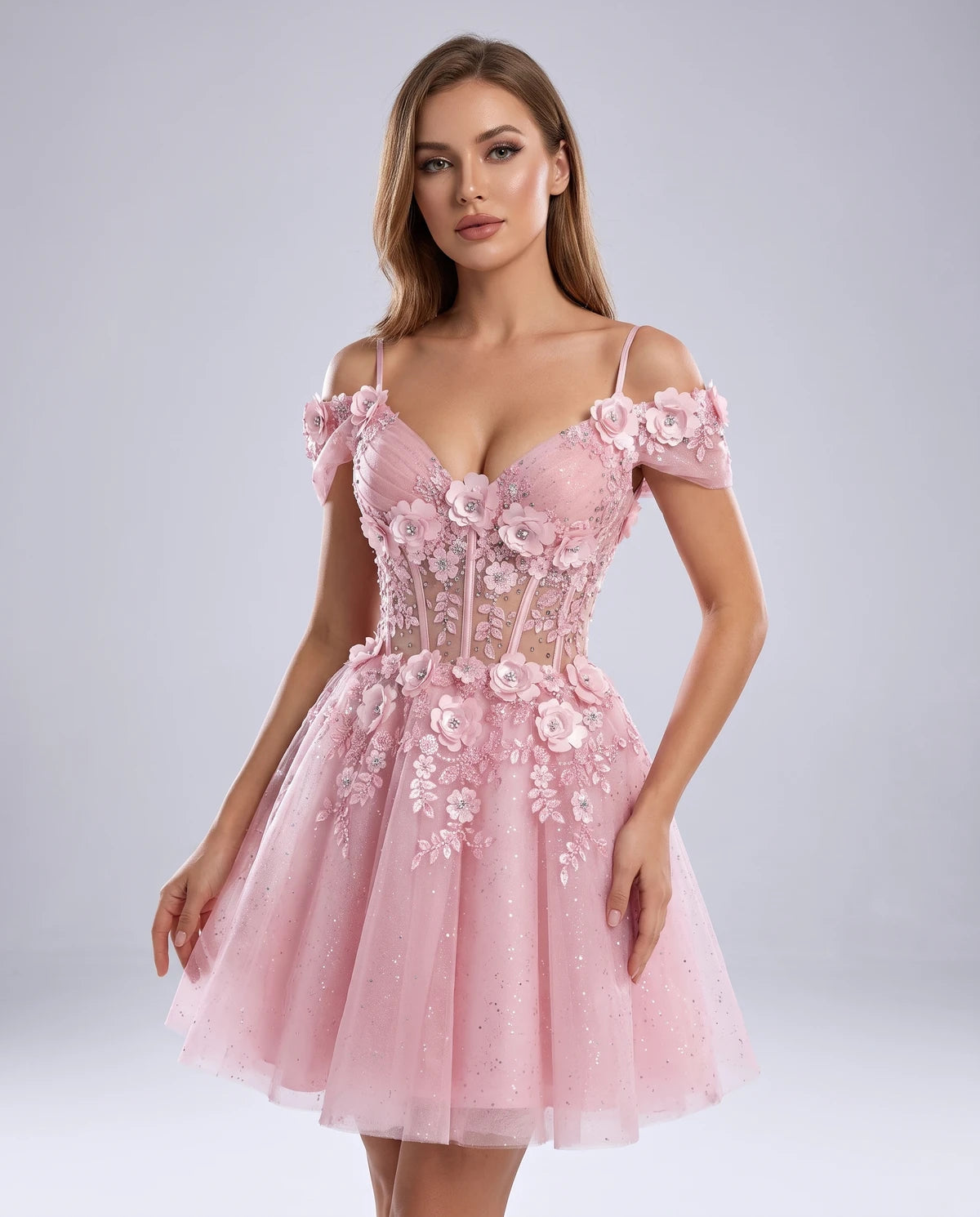 Sorrento Mini Dress — Pink