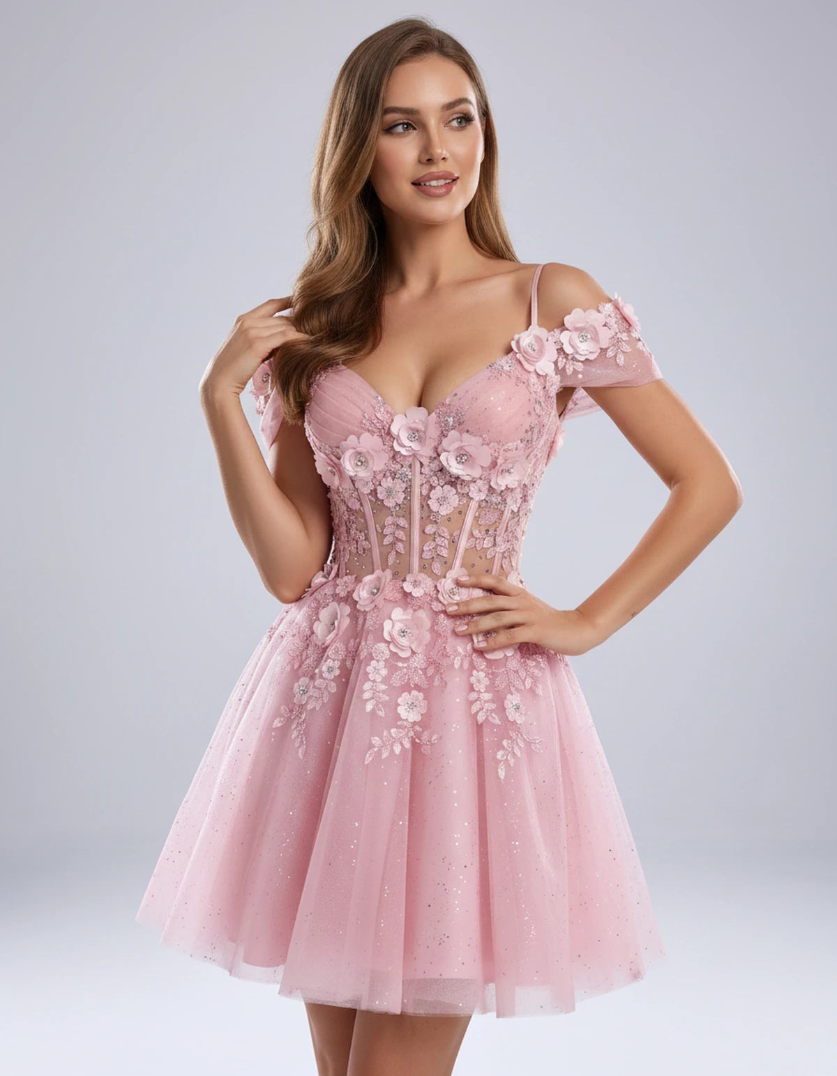 Sorrento Mini Dress — Pink | SKU: SD-31432-pink-2,SD-31432-pink-4,SD-31432-pink-6,SD-31432-pink-8,SD-31432-pink-10,SD-31432-pink-12,SD-31432-pink-14,SD-31432-pink-16,SD-31432-pink-16W,SD-31432-pink-18W,SD-31432-pink-20W,SD-31432-pink-22W