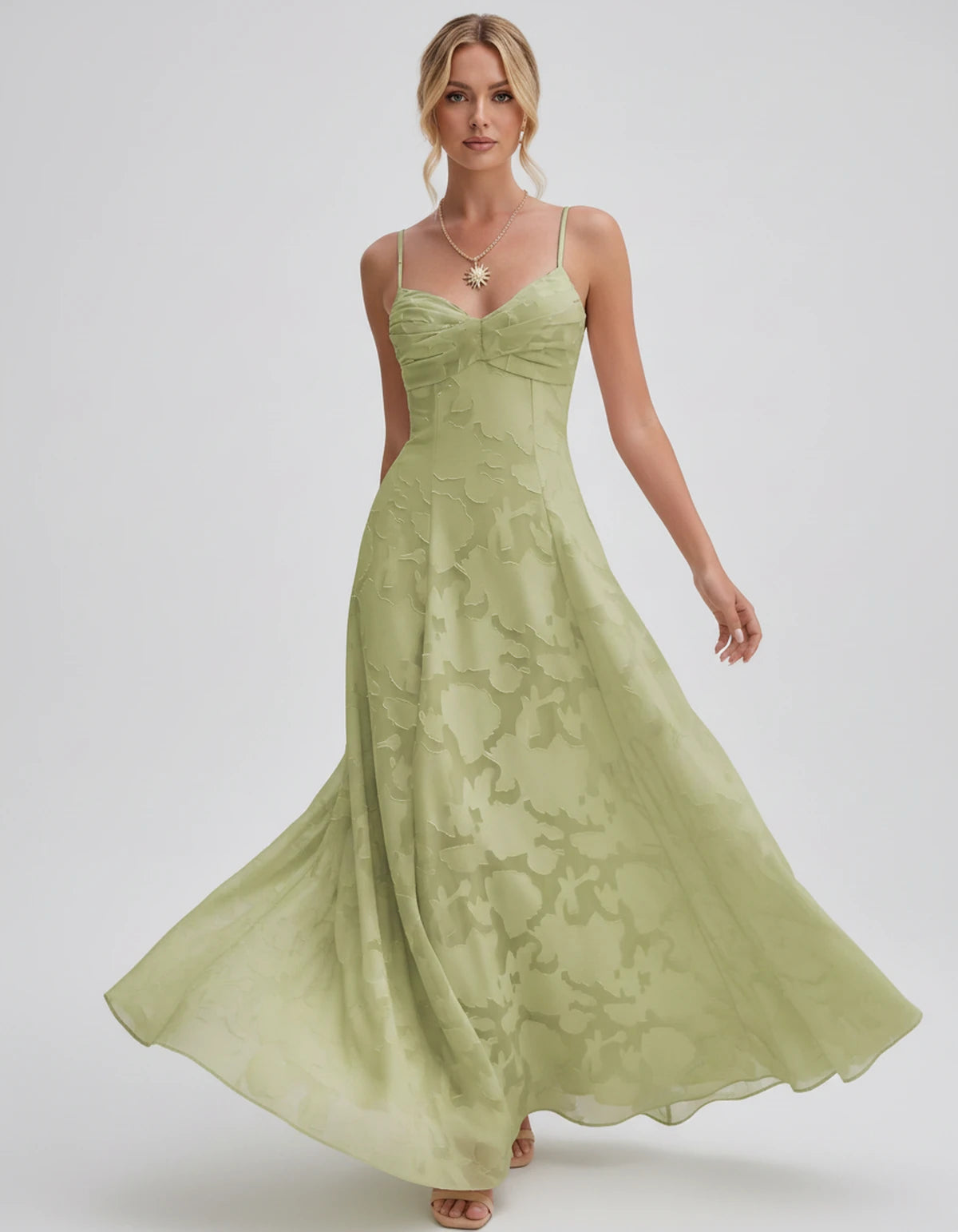 Sylvaine Maxi Dress — Sage Green | SKU: SD-93117-sagegreen-2,SD-93117-sagegreen-4,SD-93117-sagegreen-6,SD-93117-sagegreen-8,SD-93117-sagegreen-10,SD-93117-sagegreen-12,SD-93117-sagegreen-14,SD-93117-sagegreen-16,SD-93117-sagegreen-16W,SD-93117-sagegreen-18W,SD-93117-sagegreen-20W,SD-93117-sagegreen-22W