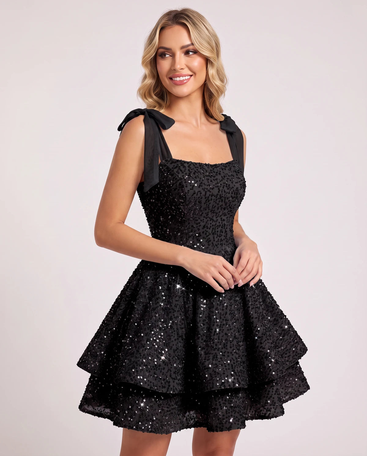 Tamsine Mini Dress — Black
