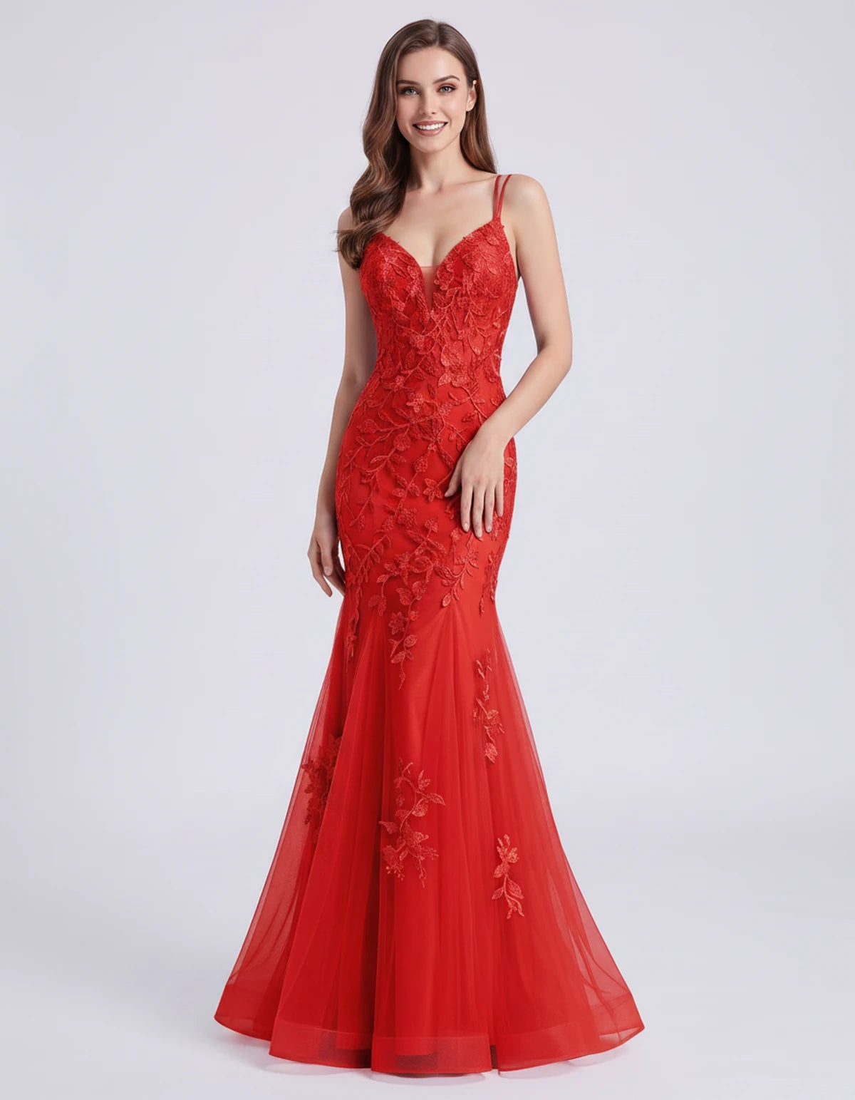Tanzania Maxi Dress — Red | SKU: SD-29218-red-2,SD-29218-red-4,SD-29218-red-6,SD-29218-red-8,SD-29218-red-10,SD-29218-red-12,SD-29218-red-14,SD-29218-red-16,SD-29218-red-16W,SD-29218-red-18W,SD-29218-red-20W,SD-29218-red-22W