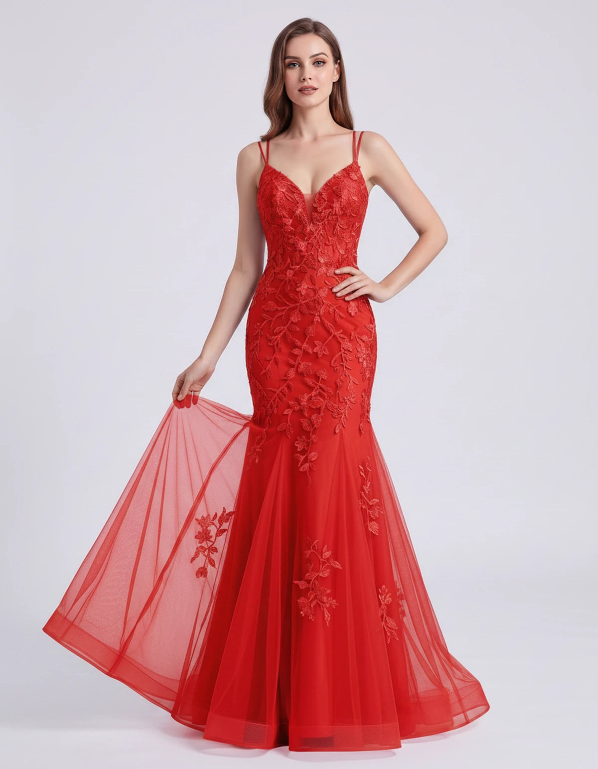 Tanzania Maxi Dress — Red | SKU: SD-29218-red-2,SD-29218-red-4,SD-29218-red-6,SD-29218-red-8,SD-29218-red-10,SD-29218-red-12,SD-29218-red-14,SD-29218-red-16,SD-29218-red-16W,SD-29218-red-18W,SD-29218-red-20W,SD-29218-red-22W