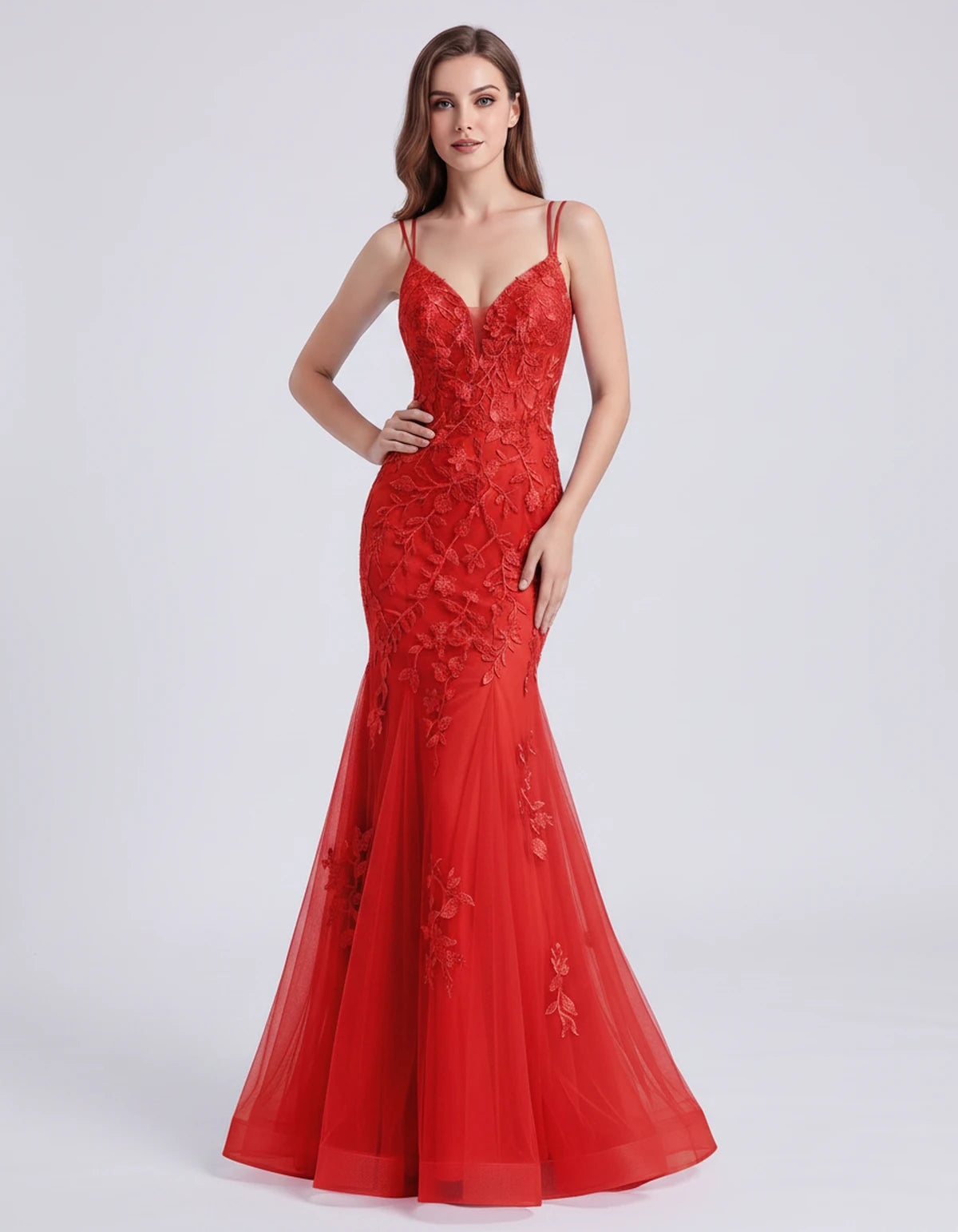 Tanzania Maxi Dress — Red | SKU: SD-29218-red-2,SD-29218-red-4,SD-29218-red-6,SD-29218-red-8,SD-29218-red-10,SD-29218-red-12,SD-29218-red-14,SD-29218-red-16,SD-29218-red-16W,SD-29218-red-18W,SD-29218-red-20W,SD-29218-red-22W