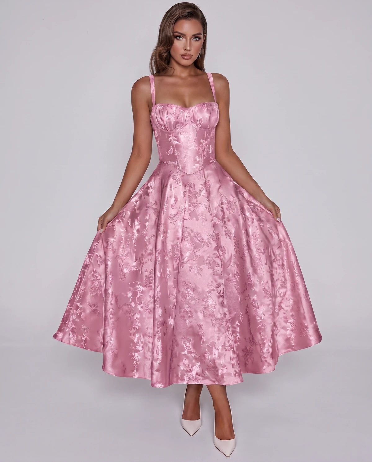 Tavira Midi Dresses — Pink
