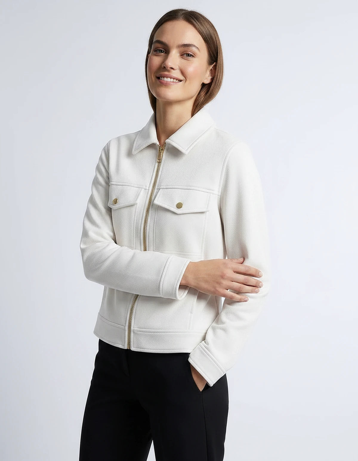 Tourmaline Coat — White | SKU: SD-77575-white-XS,SD-77575-white-S,SD-77575-white-M,SD-77575-white-L