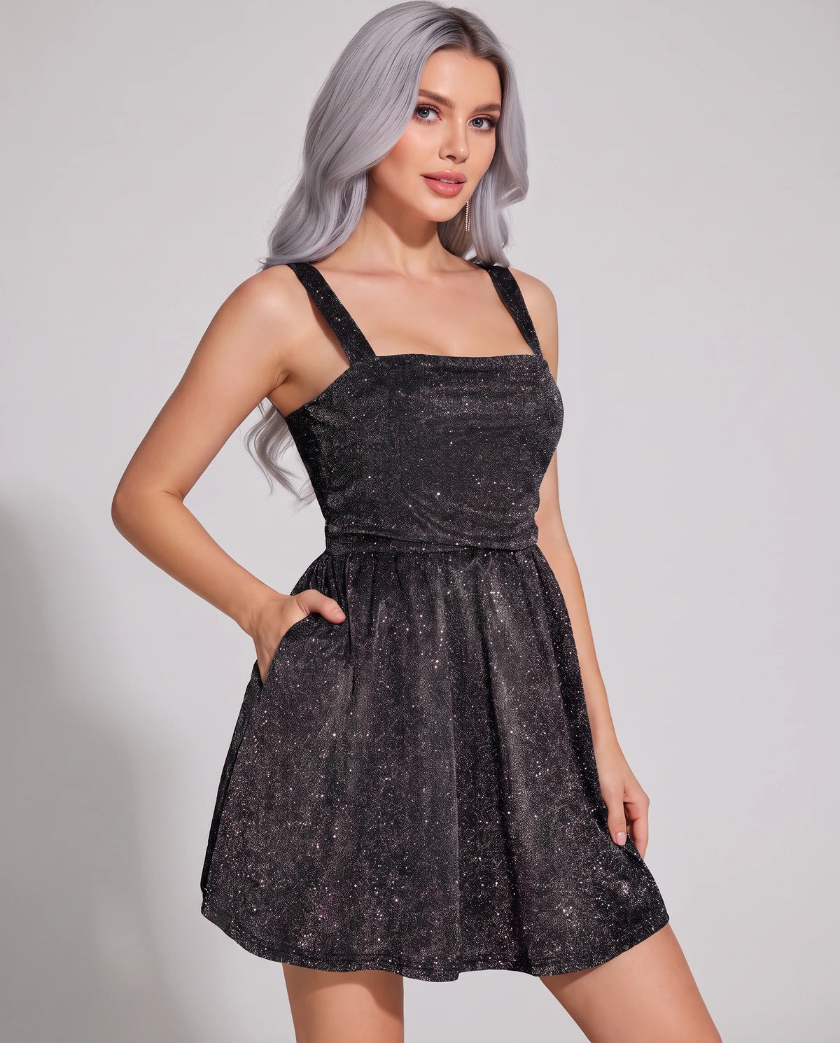 Tramontane Mini Dress — Black