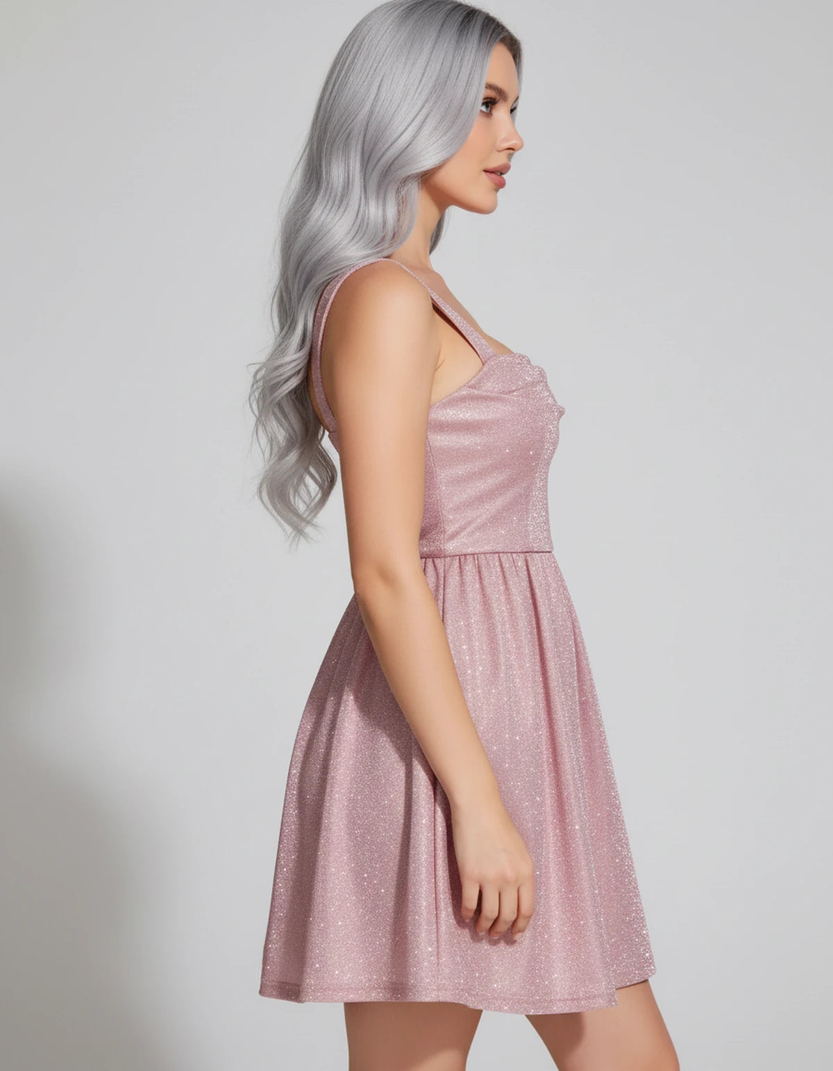 Tramontane Mini Dress — Blush | SKU: SD-44246-blush-2,SD-44246-blush-4,SD-44246-blush-6,SD-44246-blush-8,SD-44246-blush-10,SD-44246-blush-12,SD-44246-blush-14,SD-44246-blush-16,SD-44246-blush-16W,SD-44246-blush-18W,SD-44246-blush-20W