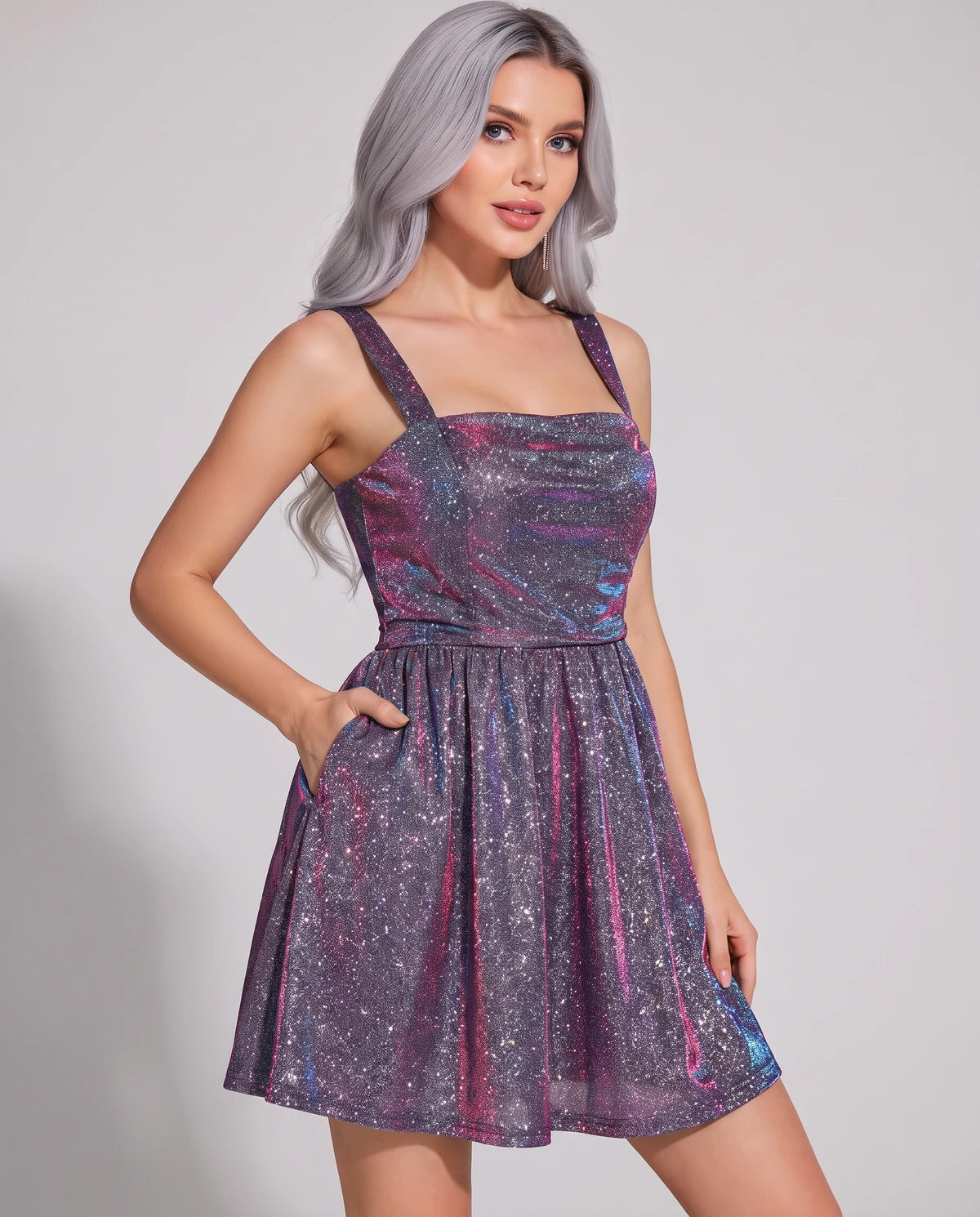 Tramontane Mini Dress — Colorful Purple