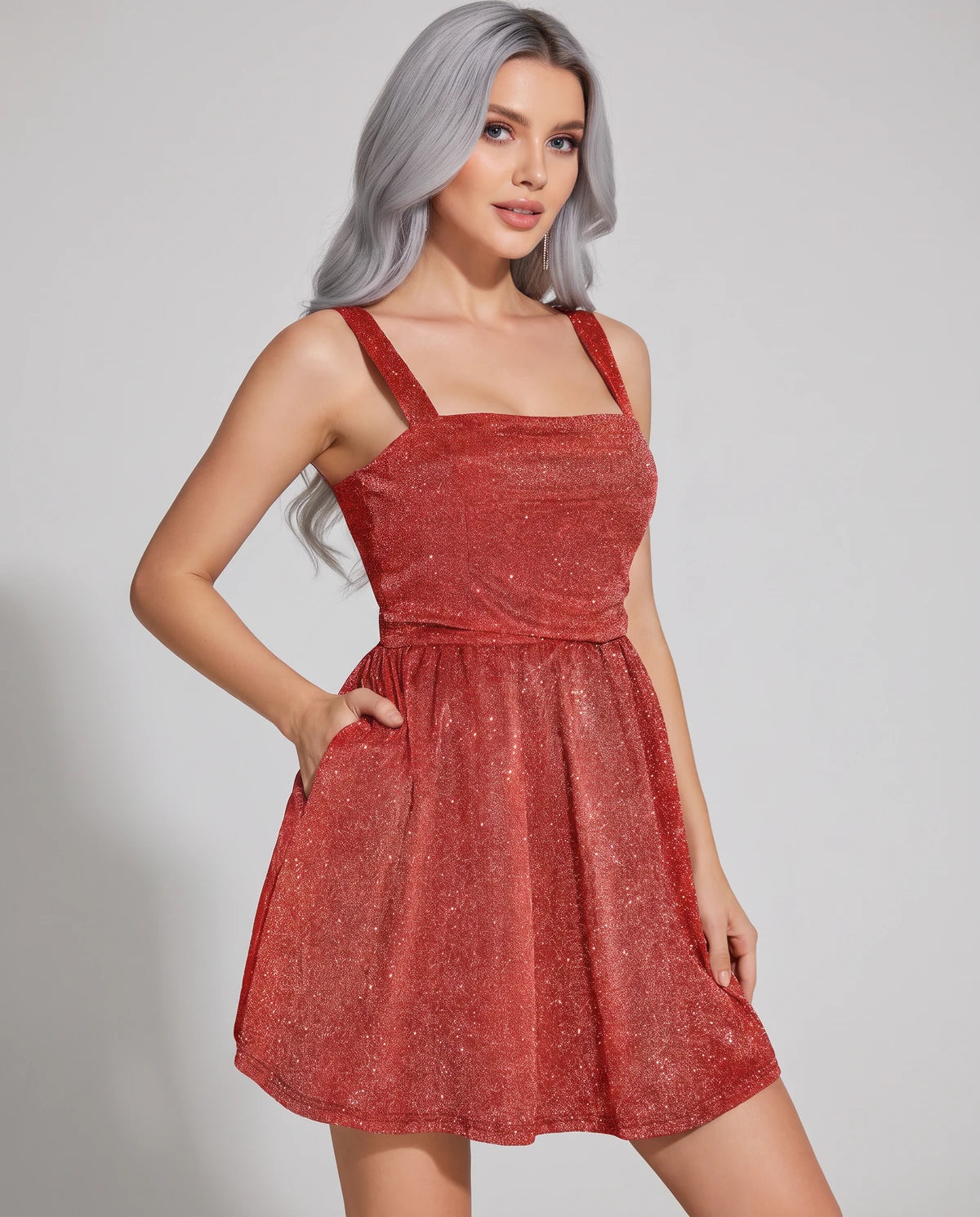 Tramontane Mini Dress — Red