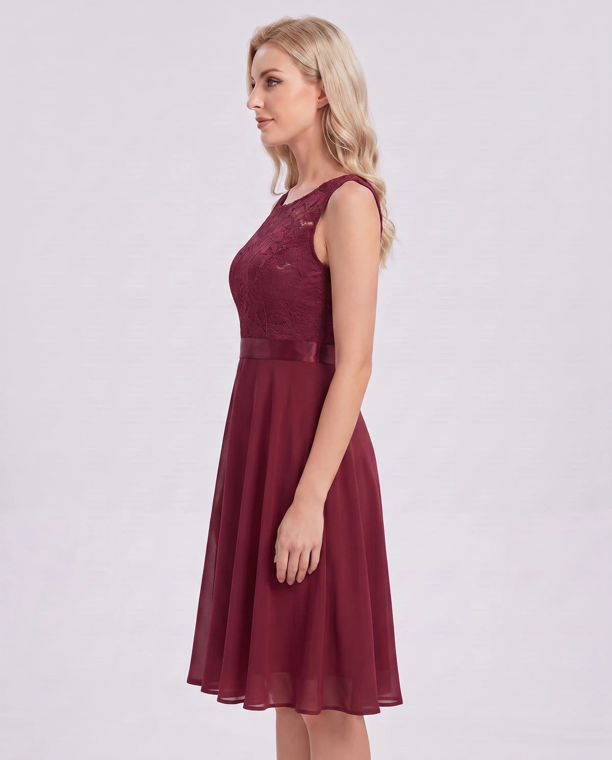 Trelawny Mini Dress — Burgundy