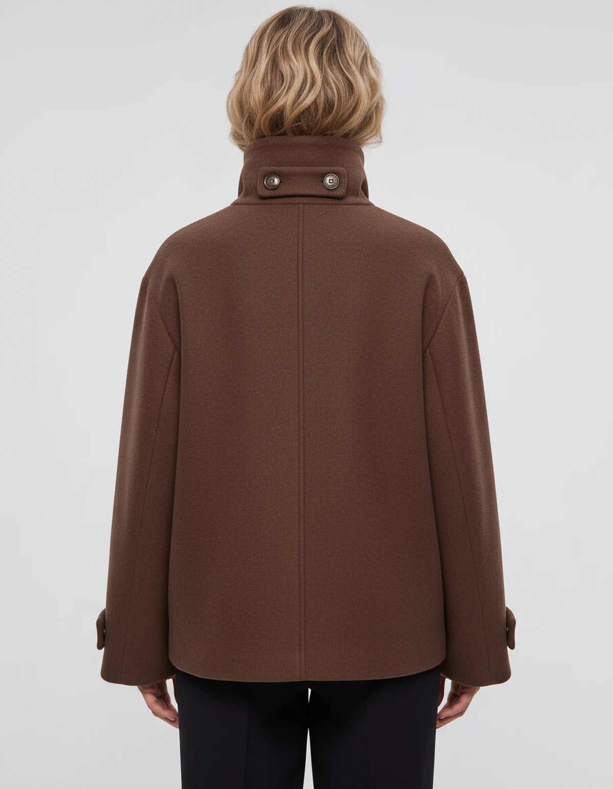 Valerienne Coat — Brown | SKU: SD-11827-brown-XS,SD-11827-brown-S,SD-11827-brown-M,SD-11827-brown-L