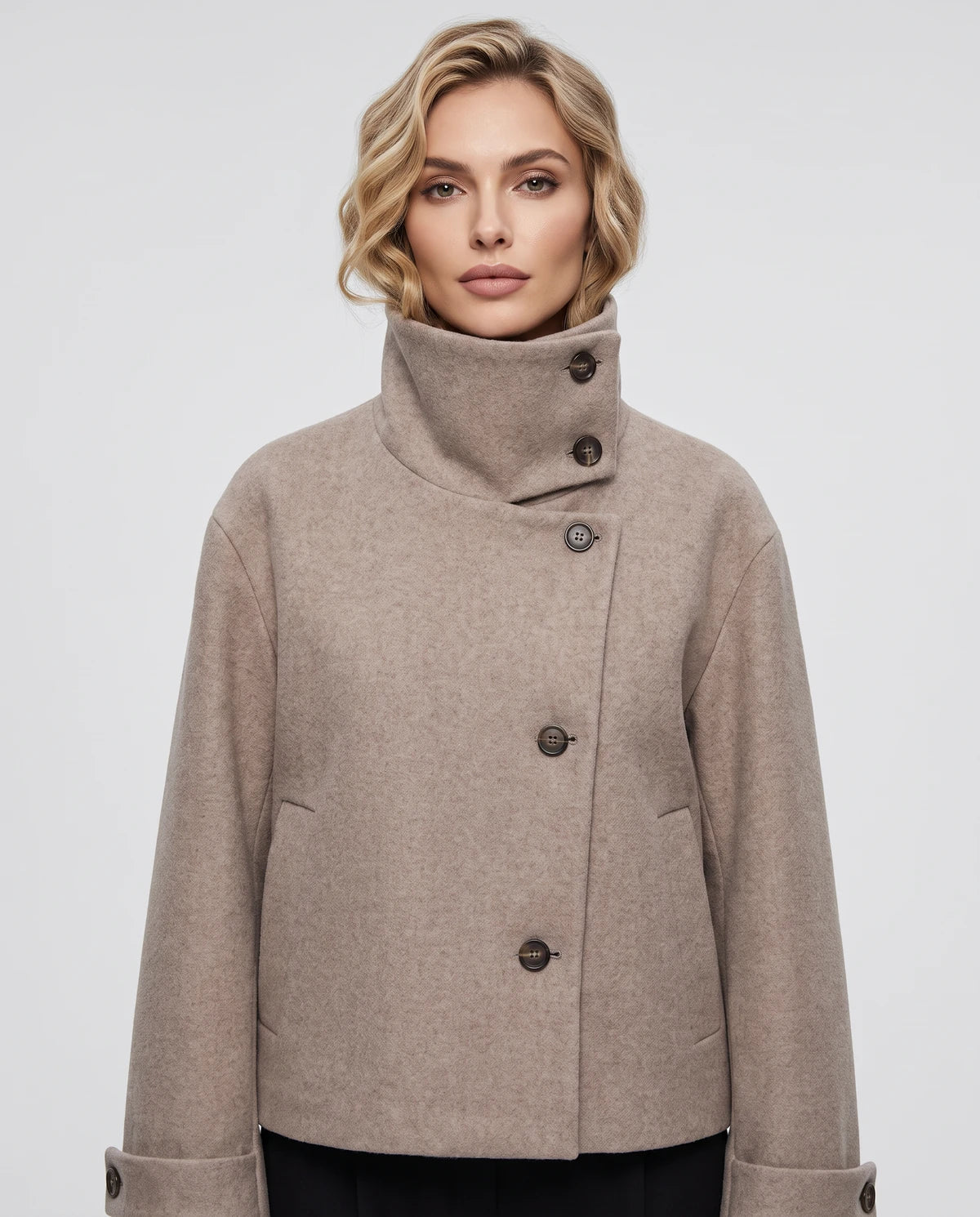 Valerienne Coat — Light Khaki