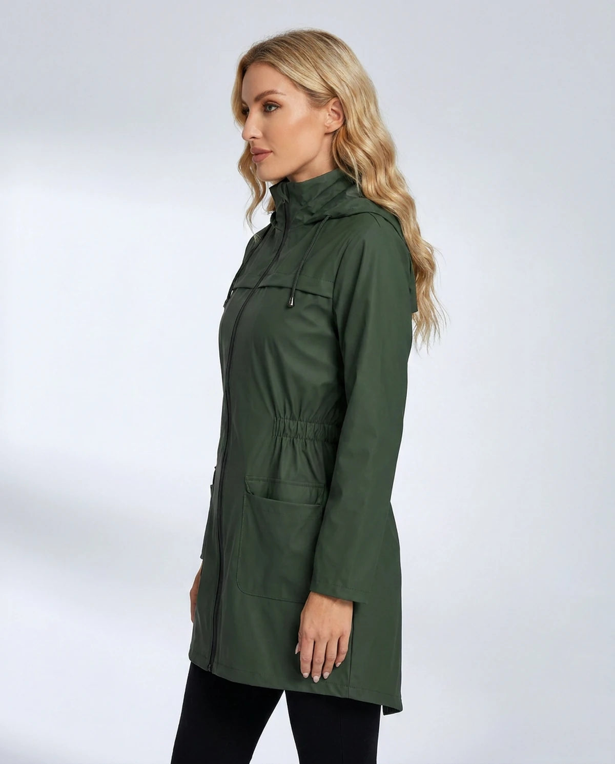 Vendela Coat — Army Green | SKU: SD-13173-armygreen-XS,SD-13173-armygreen-S,SD-13173-armygreen-M,SD-13173-armygreen-L,SD-13173-armygreen-XL,SD-13173-armygreen-2XL