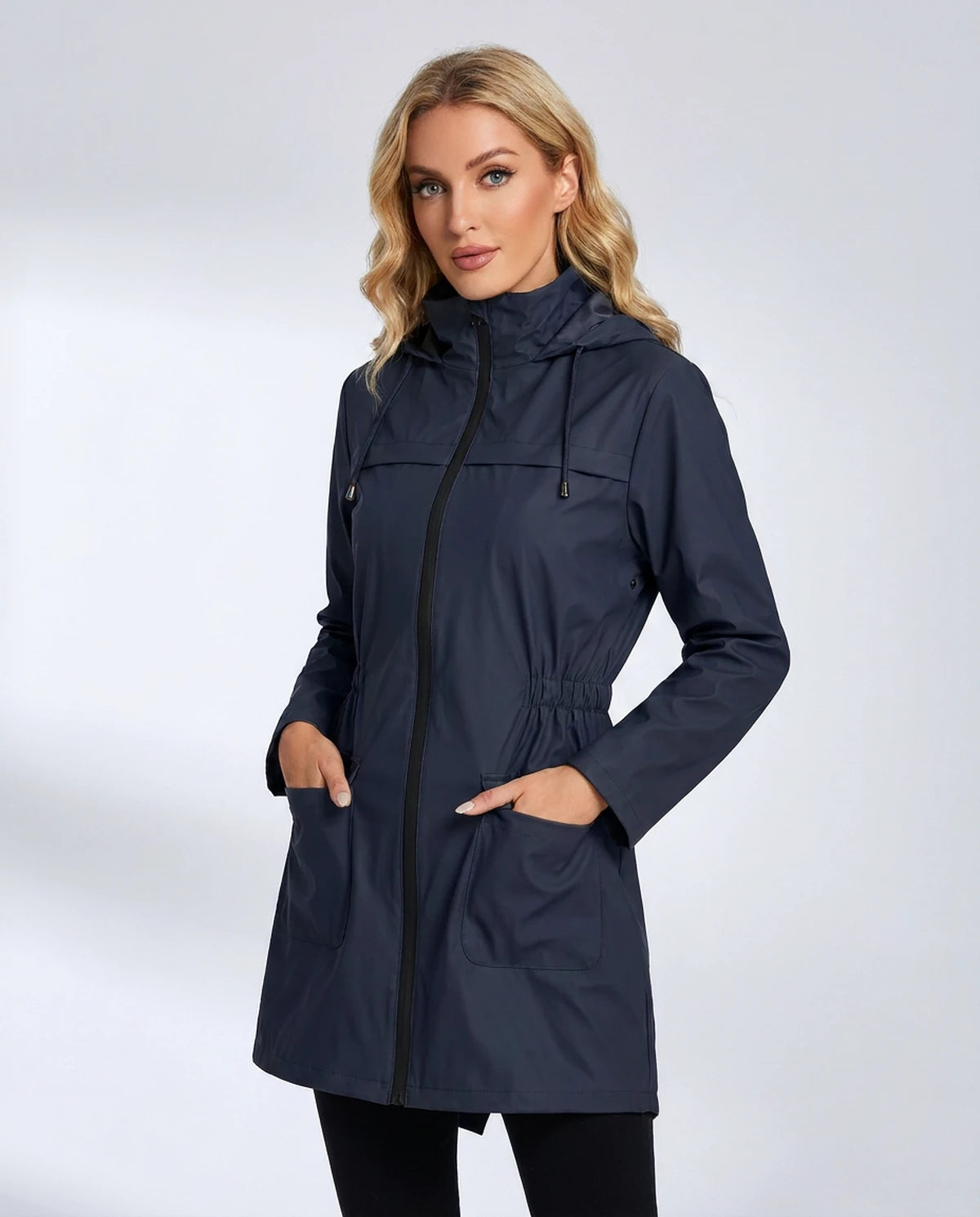 Vendela Coat — Navy Blue
