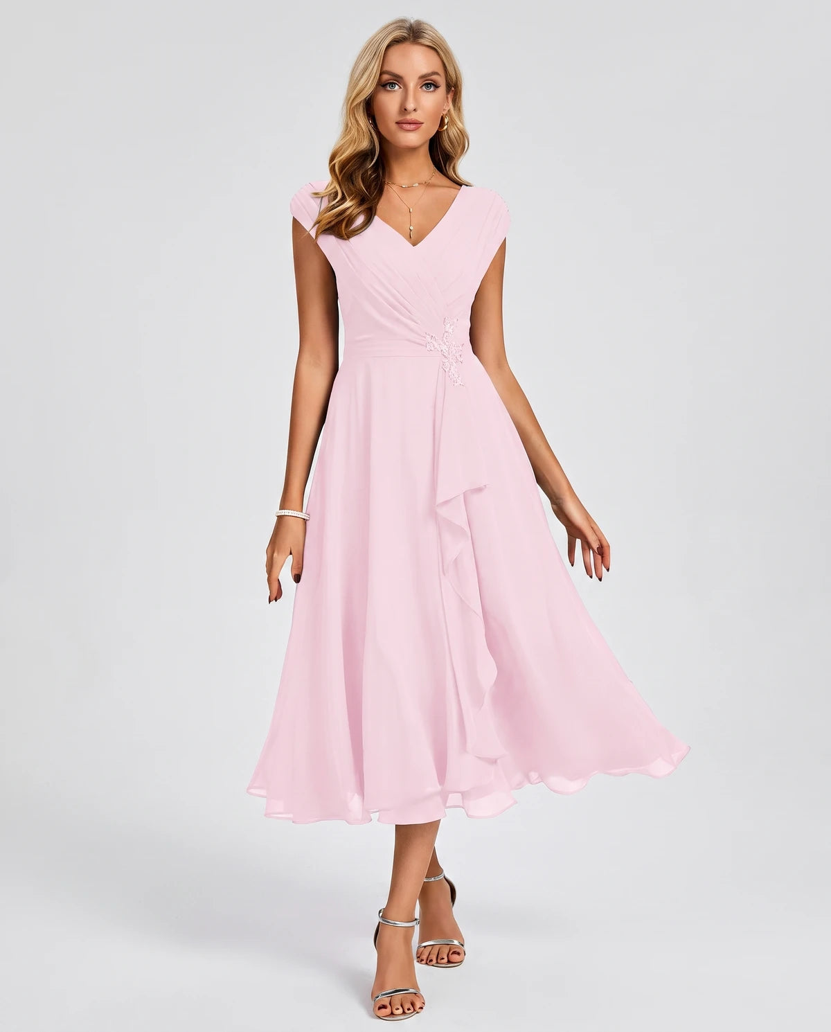 Verbena Midi Dresses — Pink