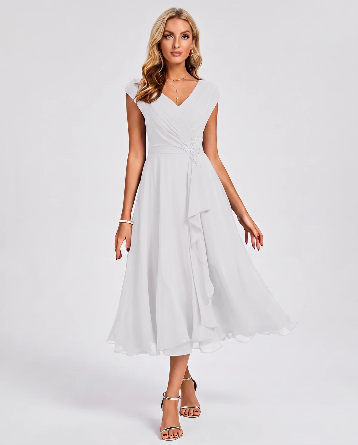 Verbena Midi Dresses — White