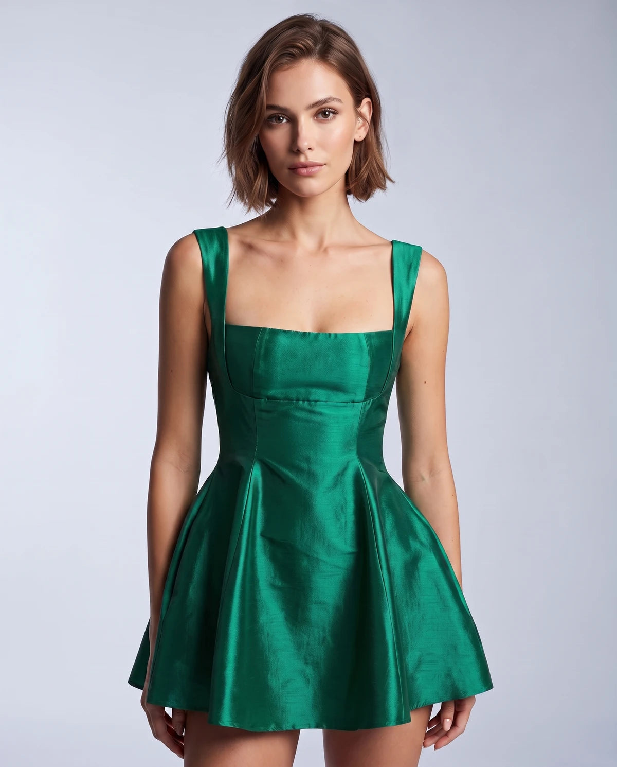 Verity Mini Dress — Green