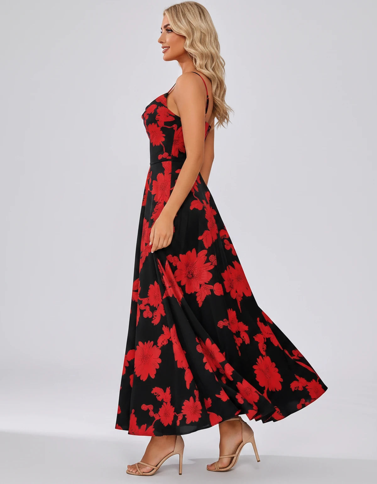 Vespertine Maxi Dress — Black Red | SKU: SD-20859-blackred-2,SD-20859-blackred-4,SD-20859-blackred-6,SD-20859-blackred-8,SD-20859-blackred-10,SD-20859-blackred-12,SD-20859-blackred-14,SD-20859-blackred-16,SD-20859-blackred-16W,SD-20859-blackred-18W,SD-20859-blackred-20W,SD-20859-blackred-22W