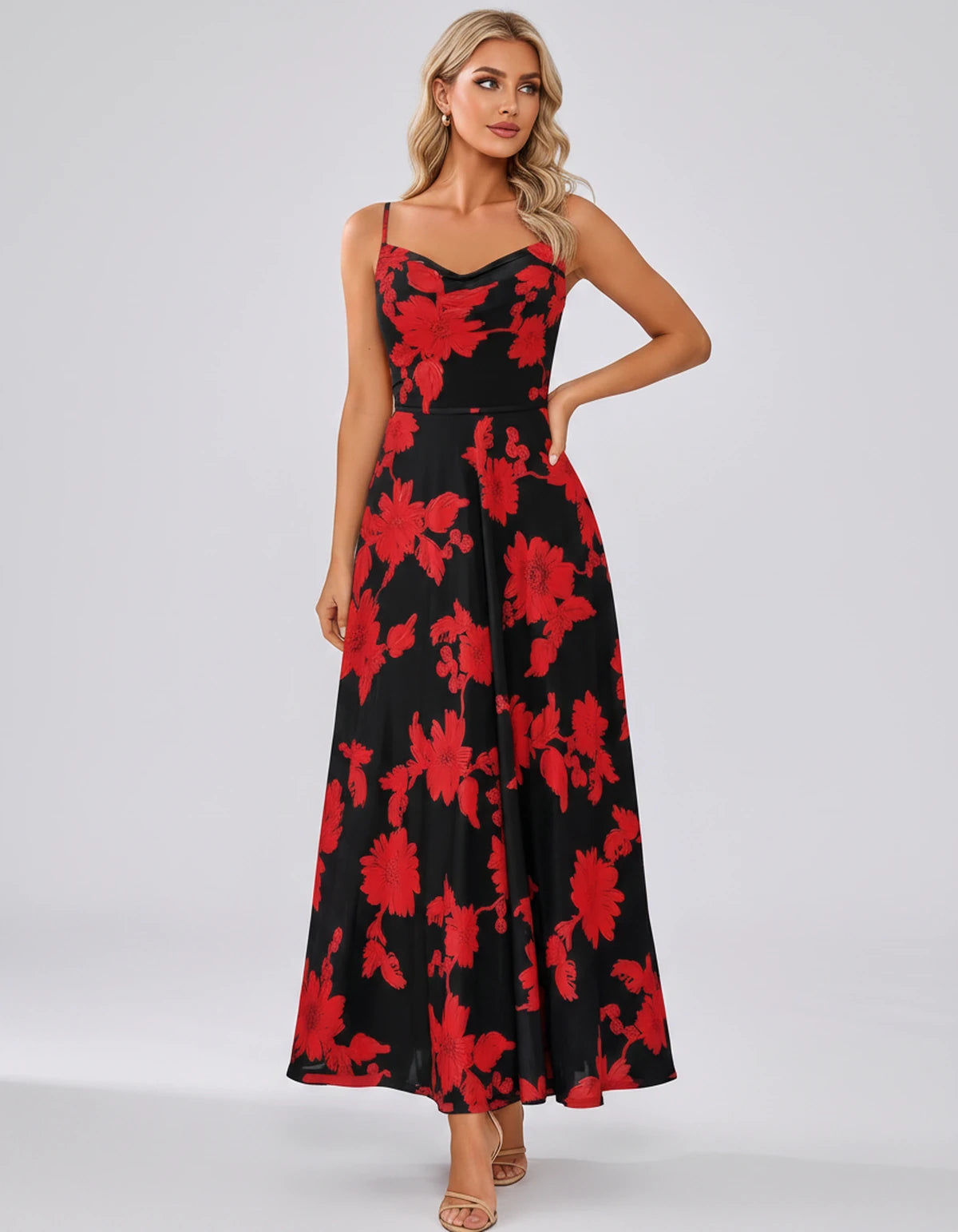 Vespertine Maxi Dress — Black Red | SKU: SD-20859-blackred-2,SD-20859-blackred-4,SD-20859-blackred-6,SD-20859-blackred-8,SD-20859-blackred-10,SD-20859-blackred-12,SD-20859-blackred-14,SD-20859-blackred-16,SD-20859-blackred-16W,SD-20859-blackred-18W,SD-20859-blackred-20W,SD-20859-blackred-22W