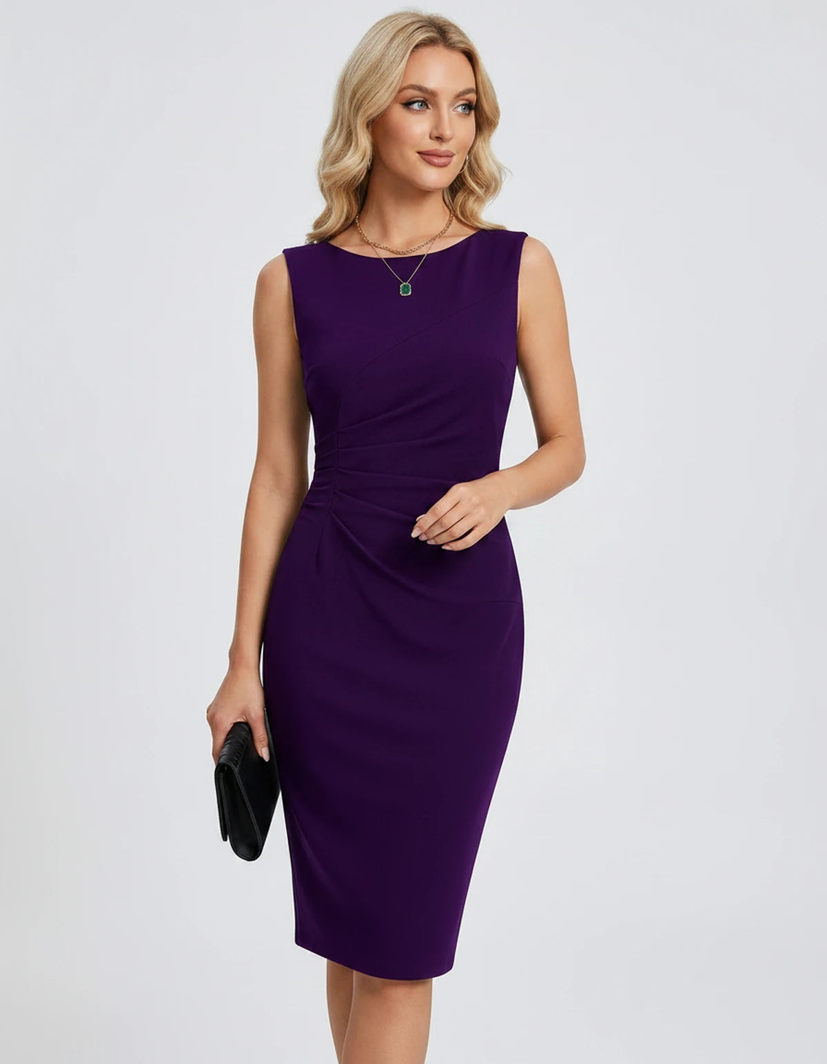Vittoria Midi Dresses — Purple | SKU: SD-75489-purple-XS,SD-75489-purple-S,SD-75489-purple-M,SD-75489-purple-L,SD-75489-purple-XL,SD-75489-purple-2XL