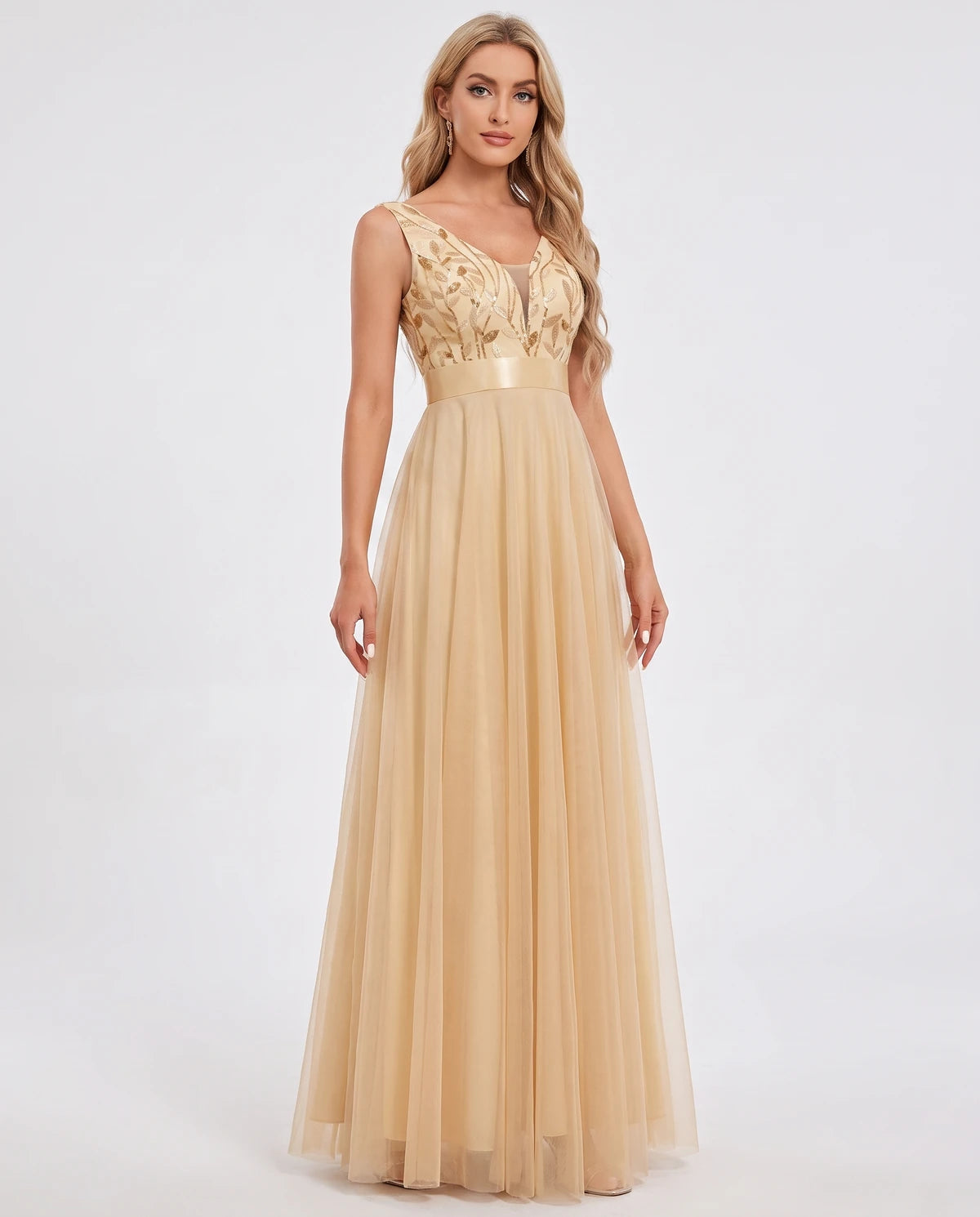 Zinnia Maxi Dress — Gold