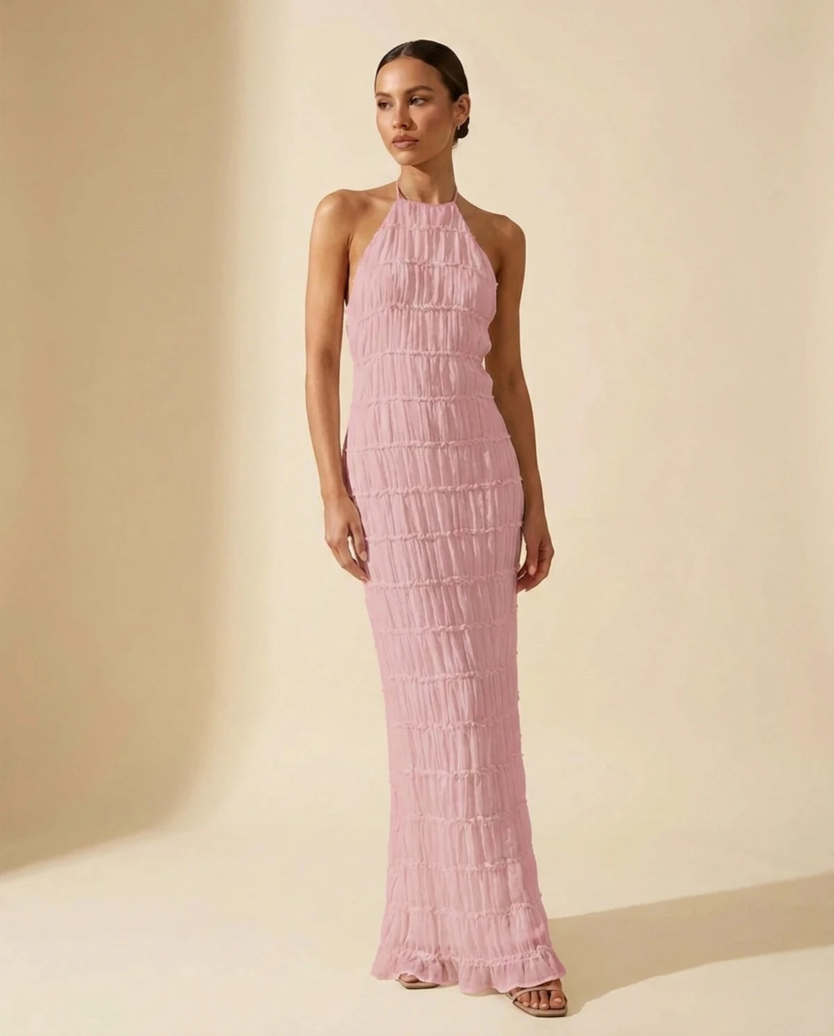 Escala Maxi Dress — Pink