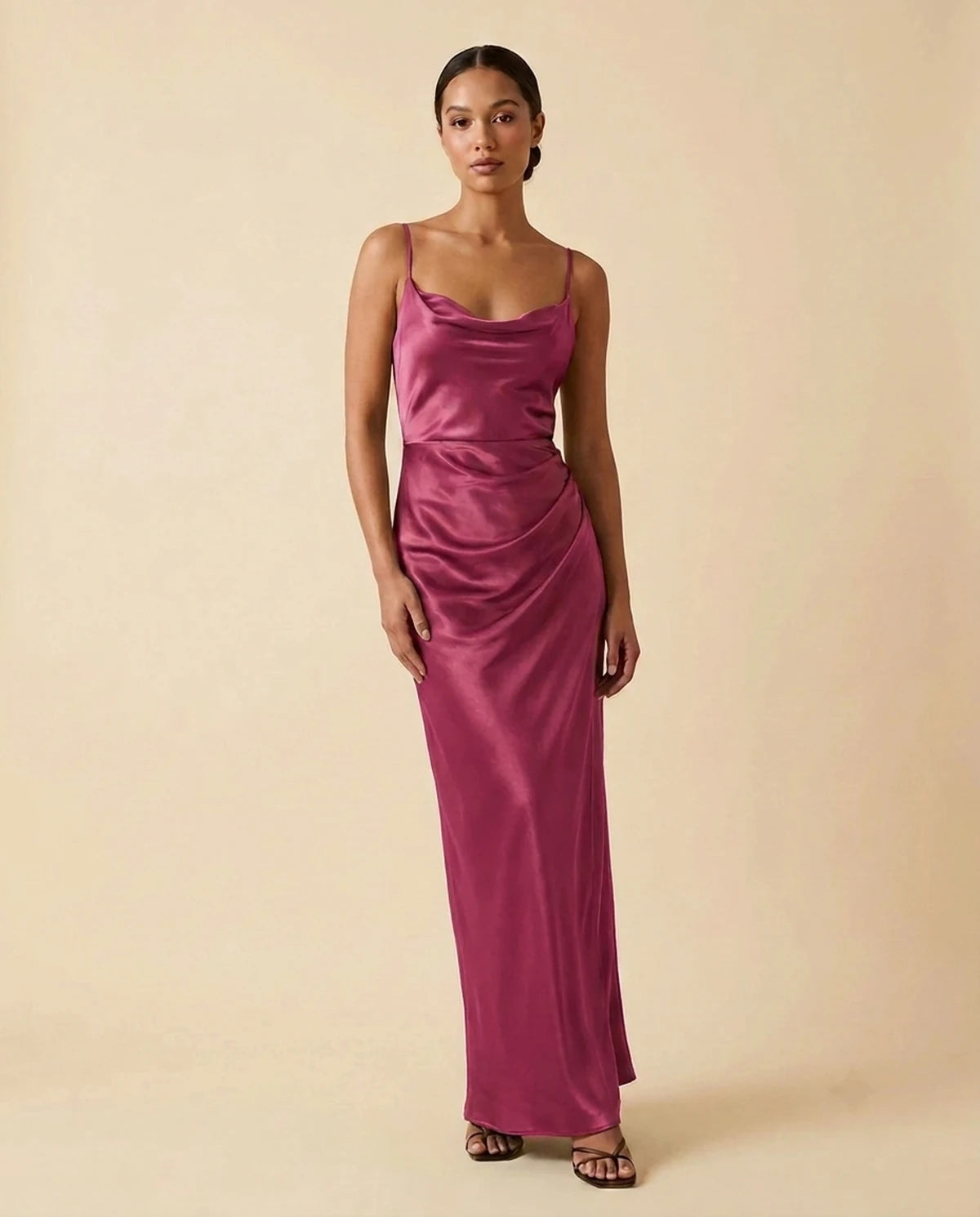 Fialka Maxi Dress — Magenta