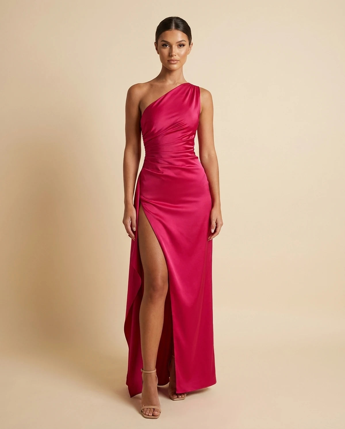 Fenella Maxi Dress — Rose Red