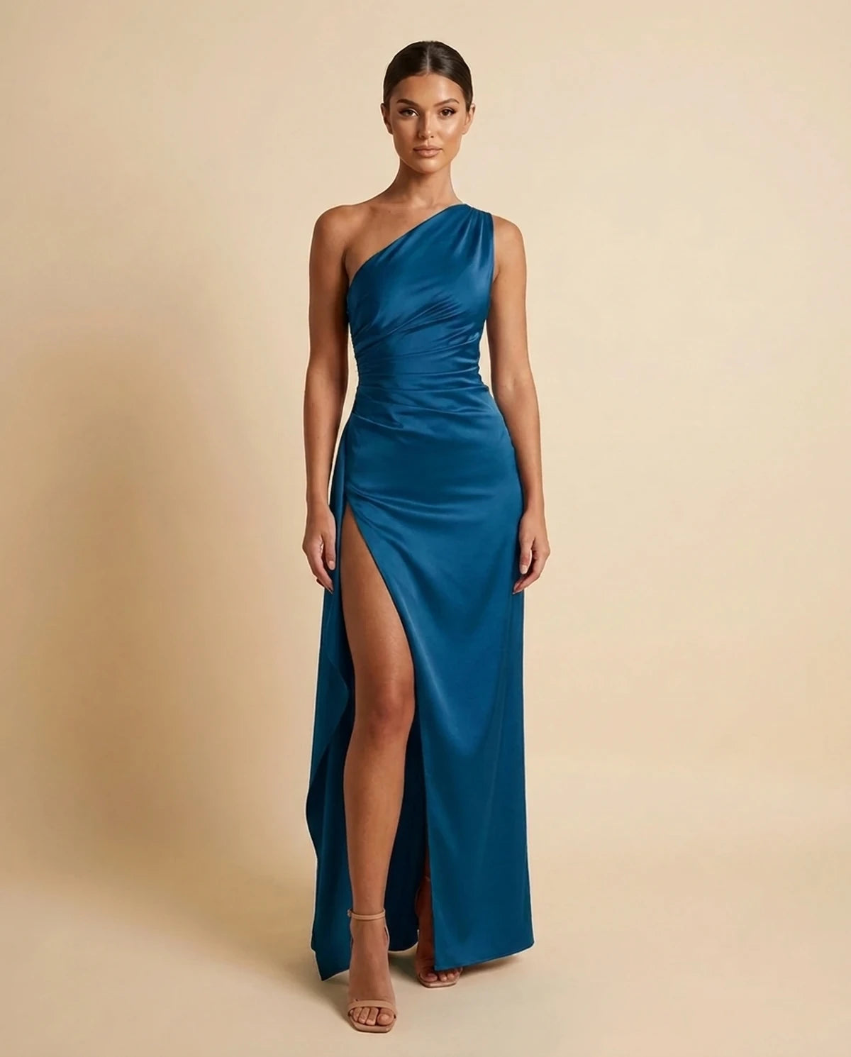 Fenella Maxi Dress — Teal Blue