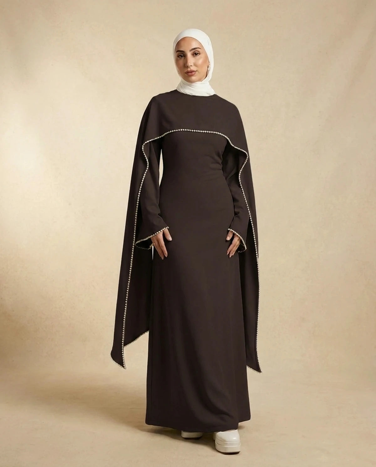 Fiorella Maxi Dress — Coffee