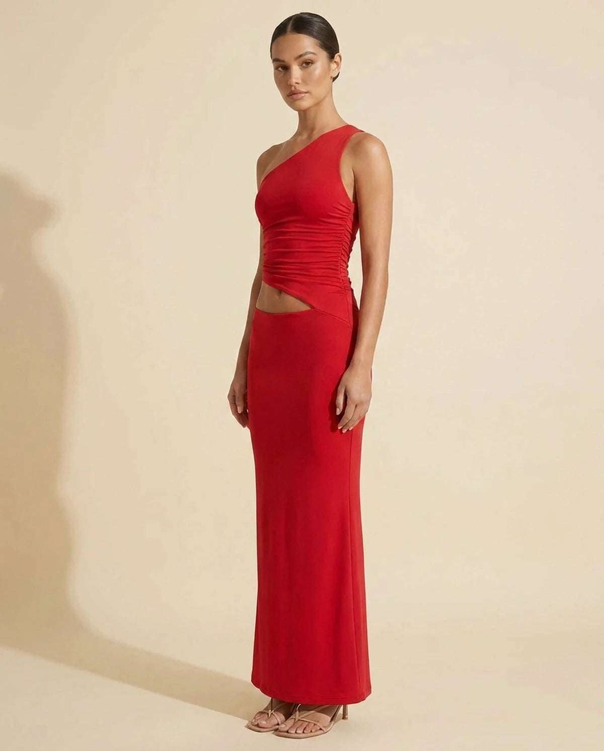 Evadne Maxi Dress — Red
