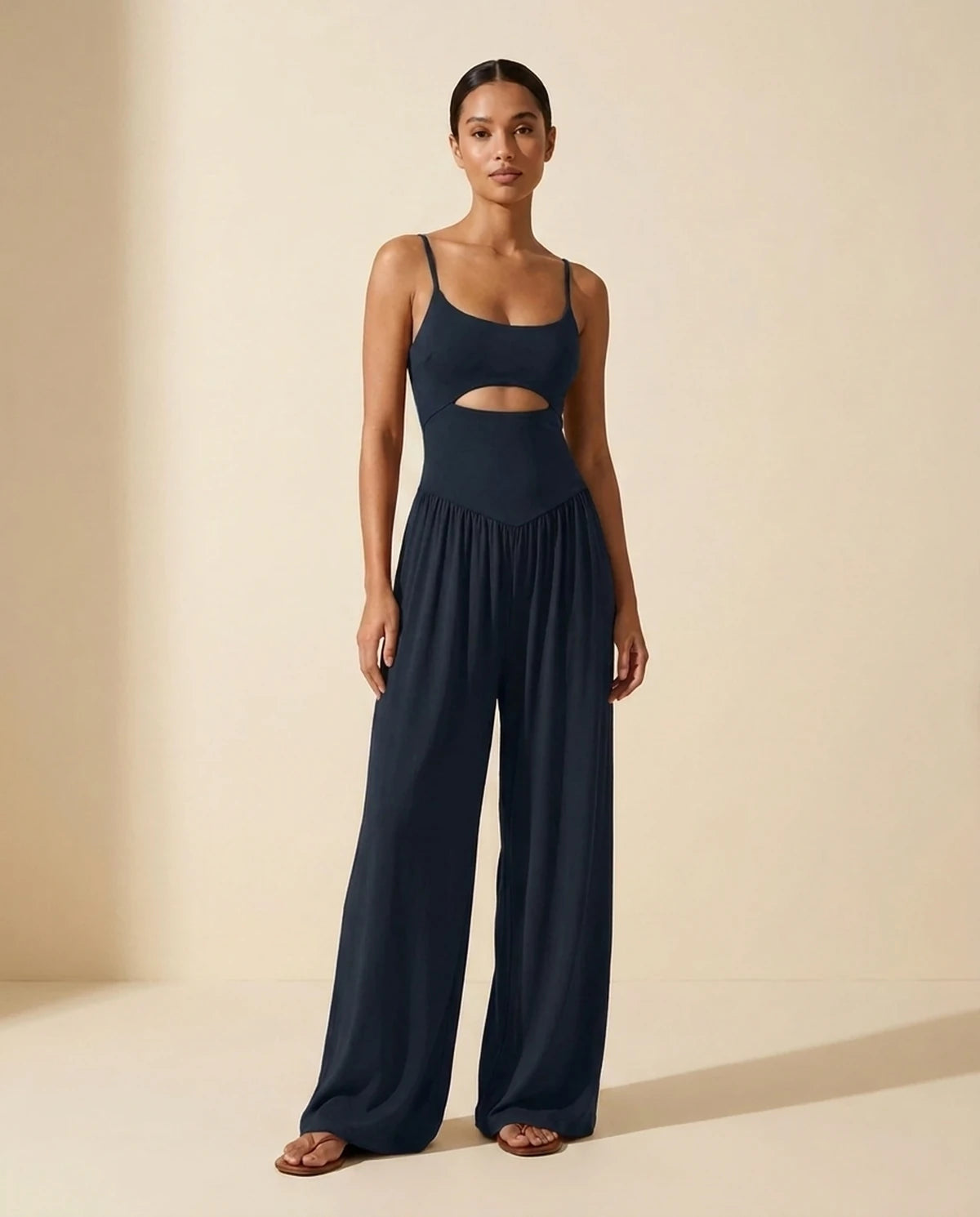 Fleurette Jumpsuit — Black