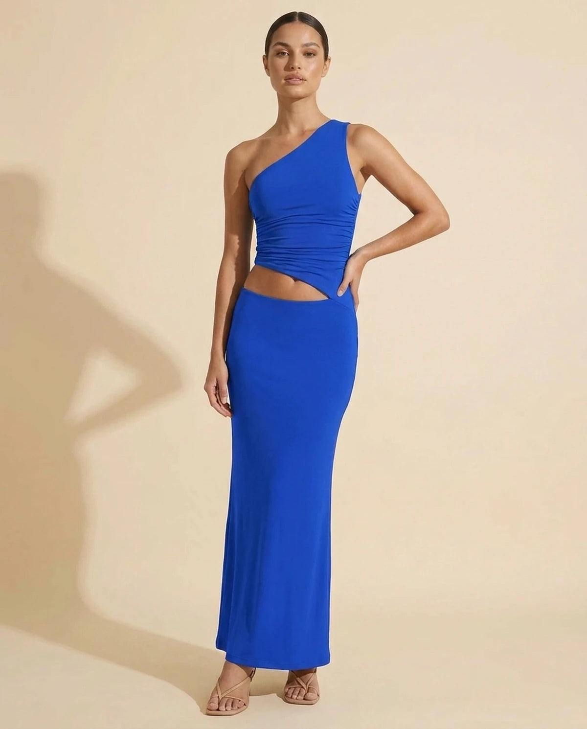 Evadne Maxi Dress — Blue | SKU: SD-40154-blue-L,SD-40154-blue-M,SD-40154-blue-S,SD-40154-blue-XL,SD-40154-blue-XS