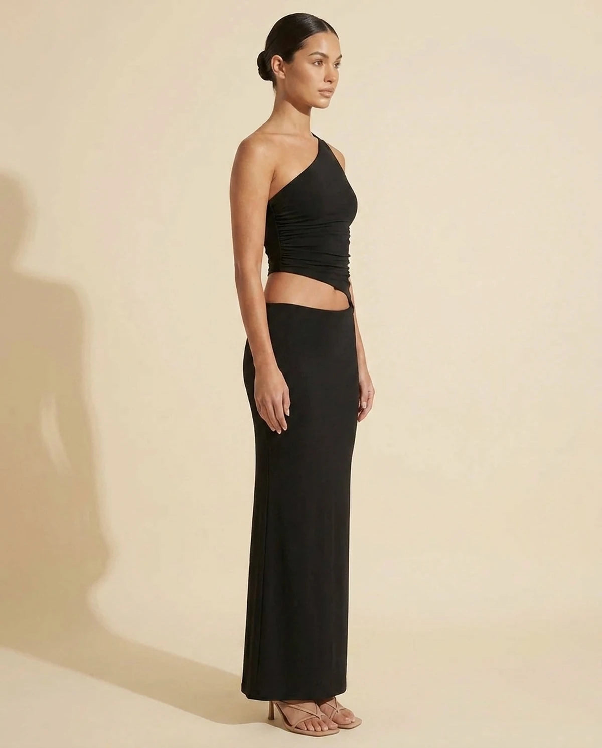 Evadne Maxi Dress — Black | SKU: SD-40154-black-L,SD-40154-black-M,SD-40154-black-S,SD-40154-black-XL,SD-40154-black-XS