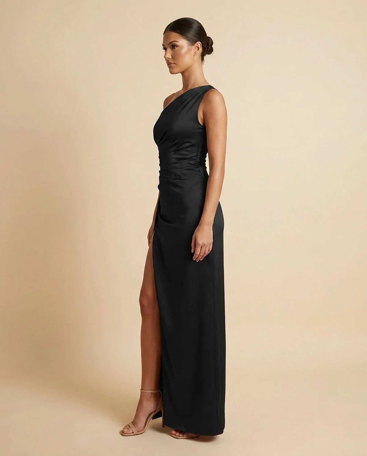 Fenella Maxi Dress — Black | SKU: SD-31197-black-L,SD-31197-black-M,SD-31197-black-S,SD-31197-black-XL,SD-31197-black-XS